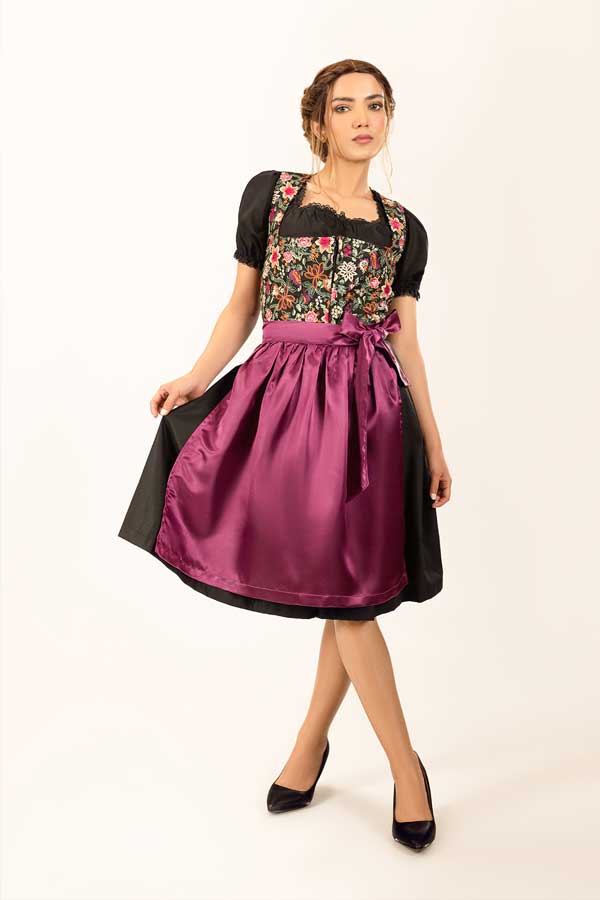 Spring Leonie Floral Purple Dirndl