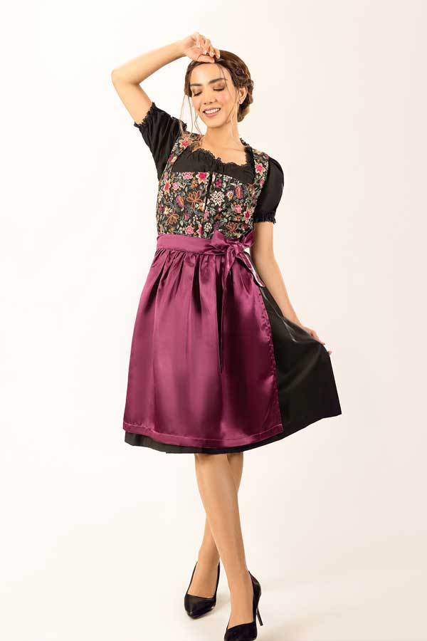 Spring Leonie Floral Purple Dirndl