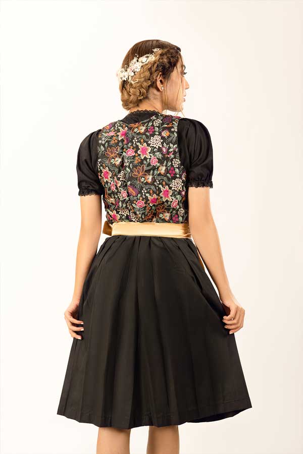 Spring Leonie Floral Golden Dirndl Dress