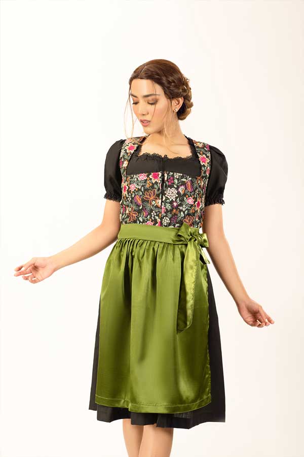 Spring Leonie Floral Green Dirndl Dress