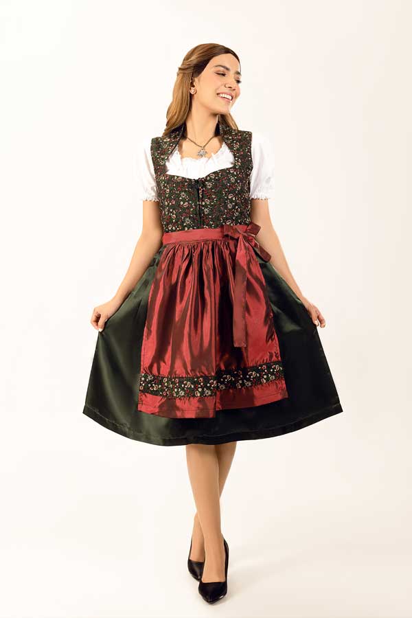 Aloisia Bavarian Green Dirndl