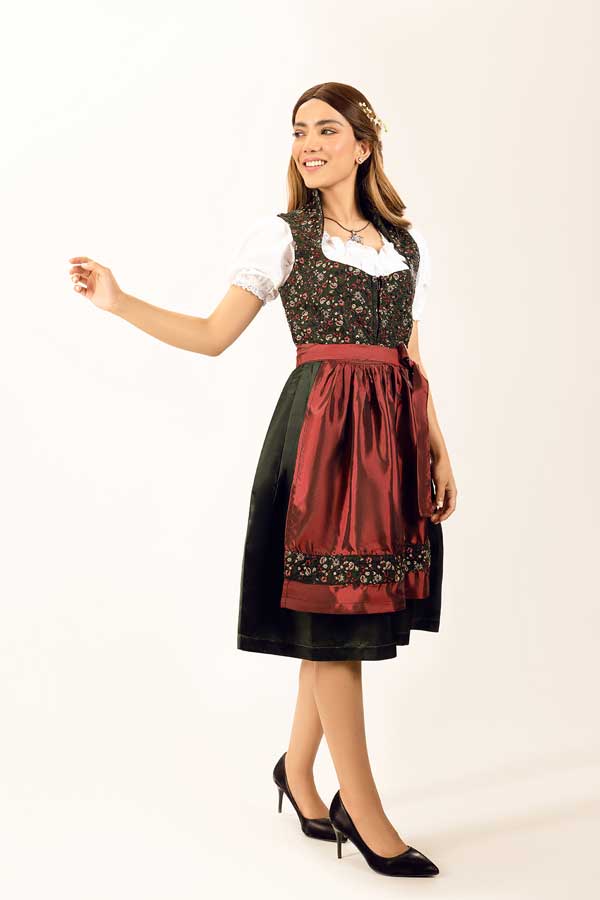 Aloisia Bavarian Green Dirndl