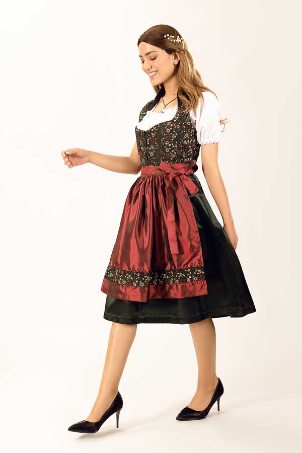 Aloisia Bavarian Green Dirndl