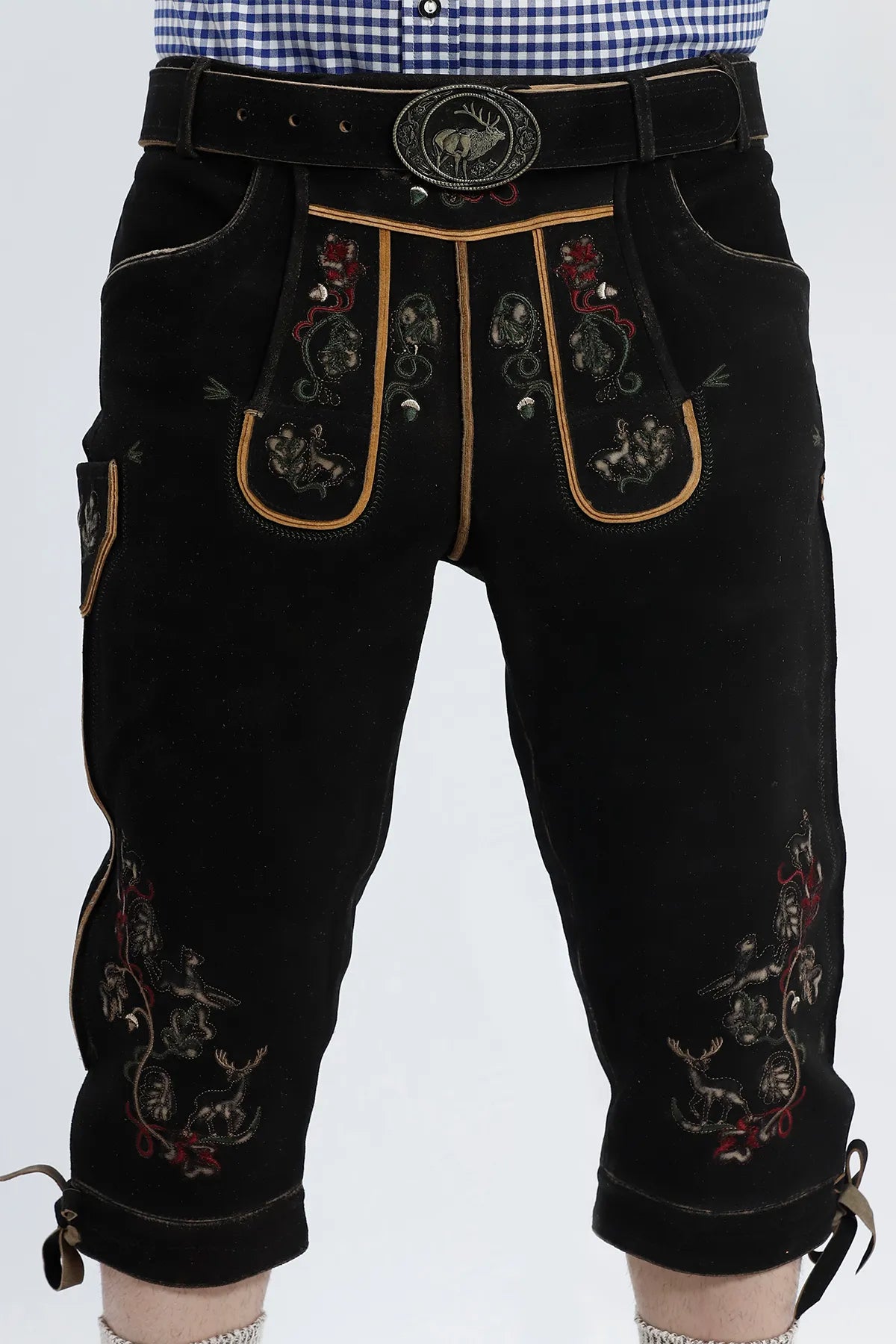 Traditional German Bundhosen in Black