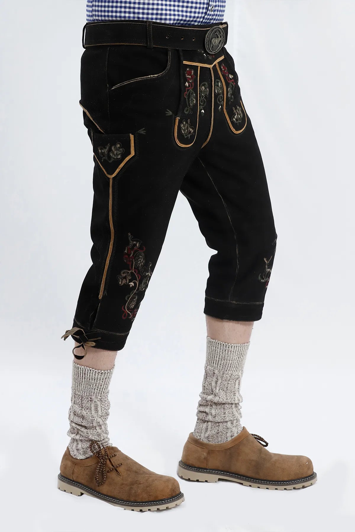 Traditional German Bundhosen in Black