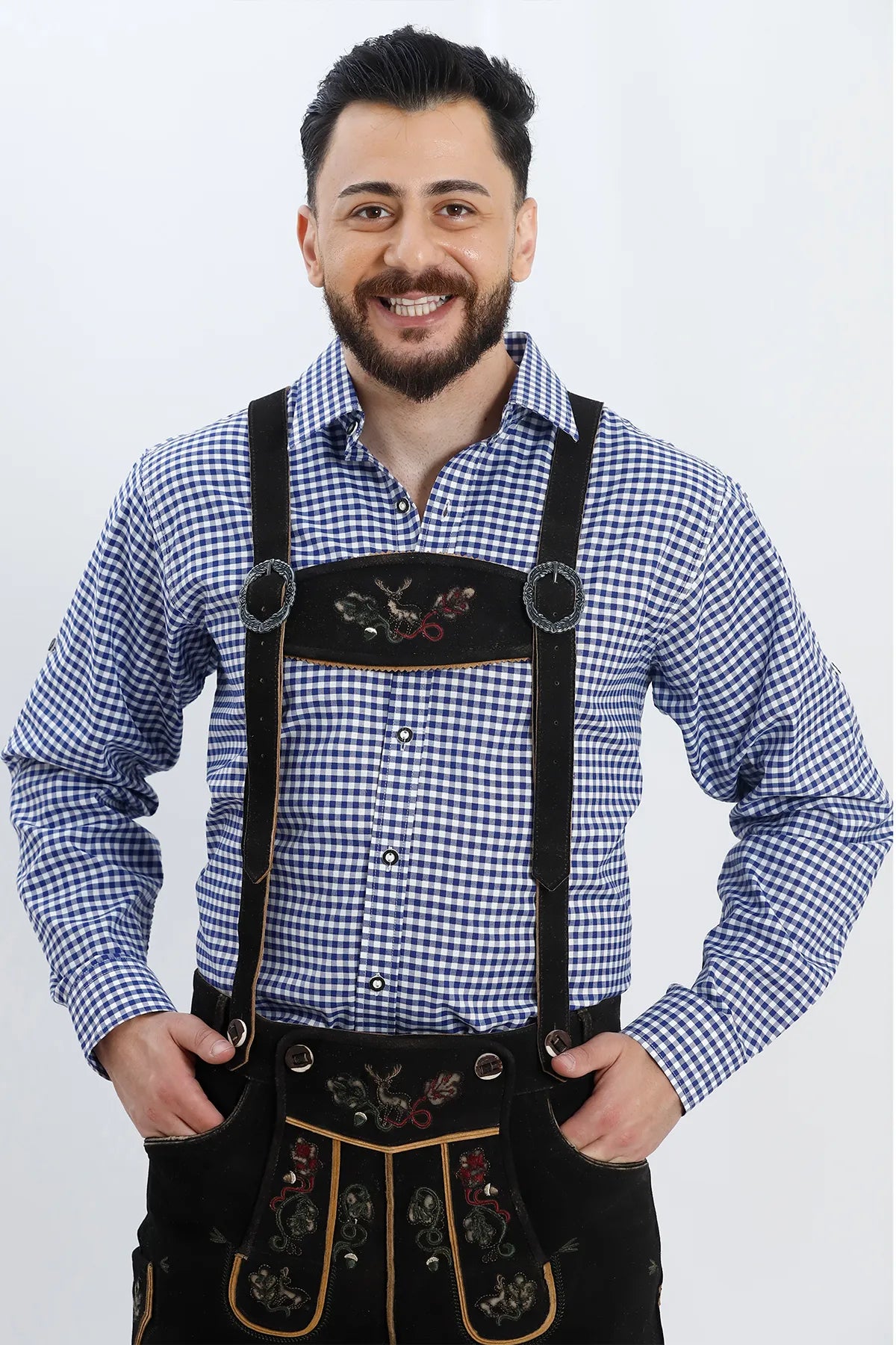 Traditional German Bundhosen in Black