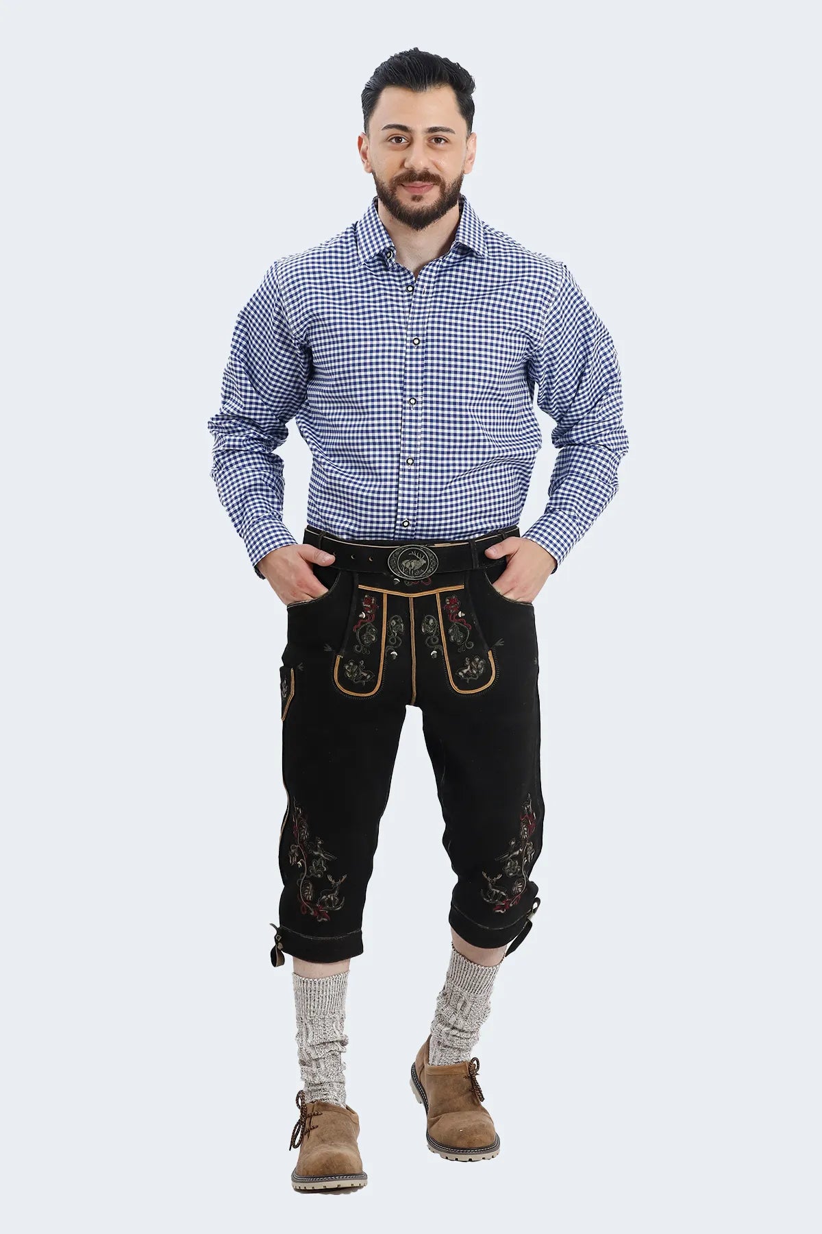 Traditional German Bundhosen in Black