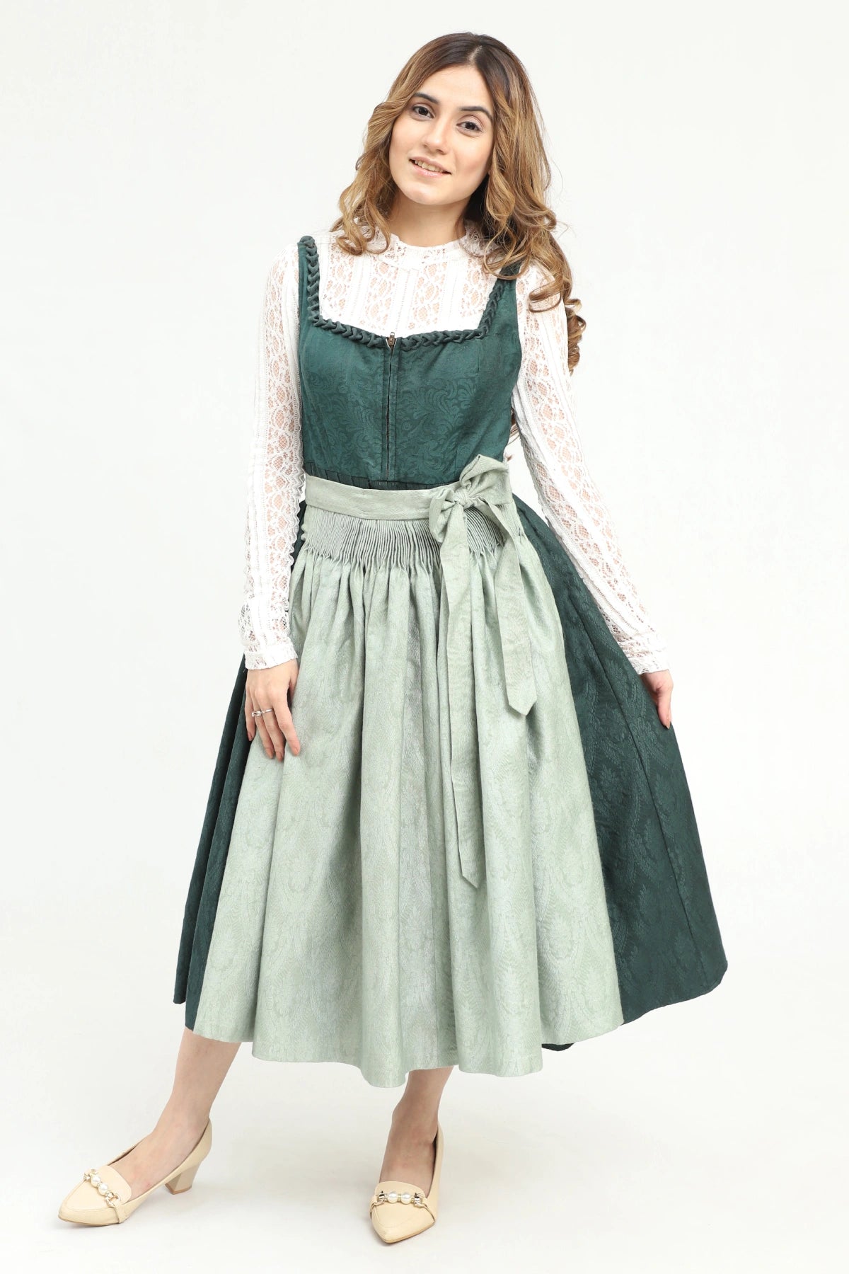 Bavarian Edition Midi Green Dirndl