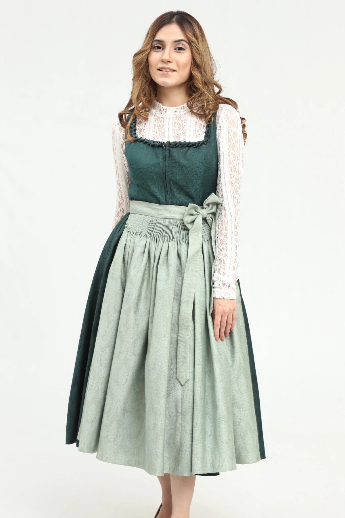 Bavarian Edition Midi Green Dirndl