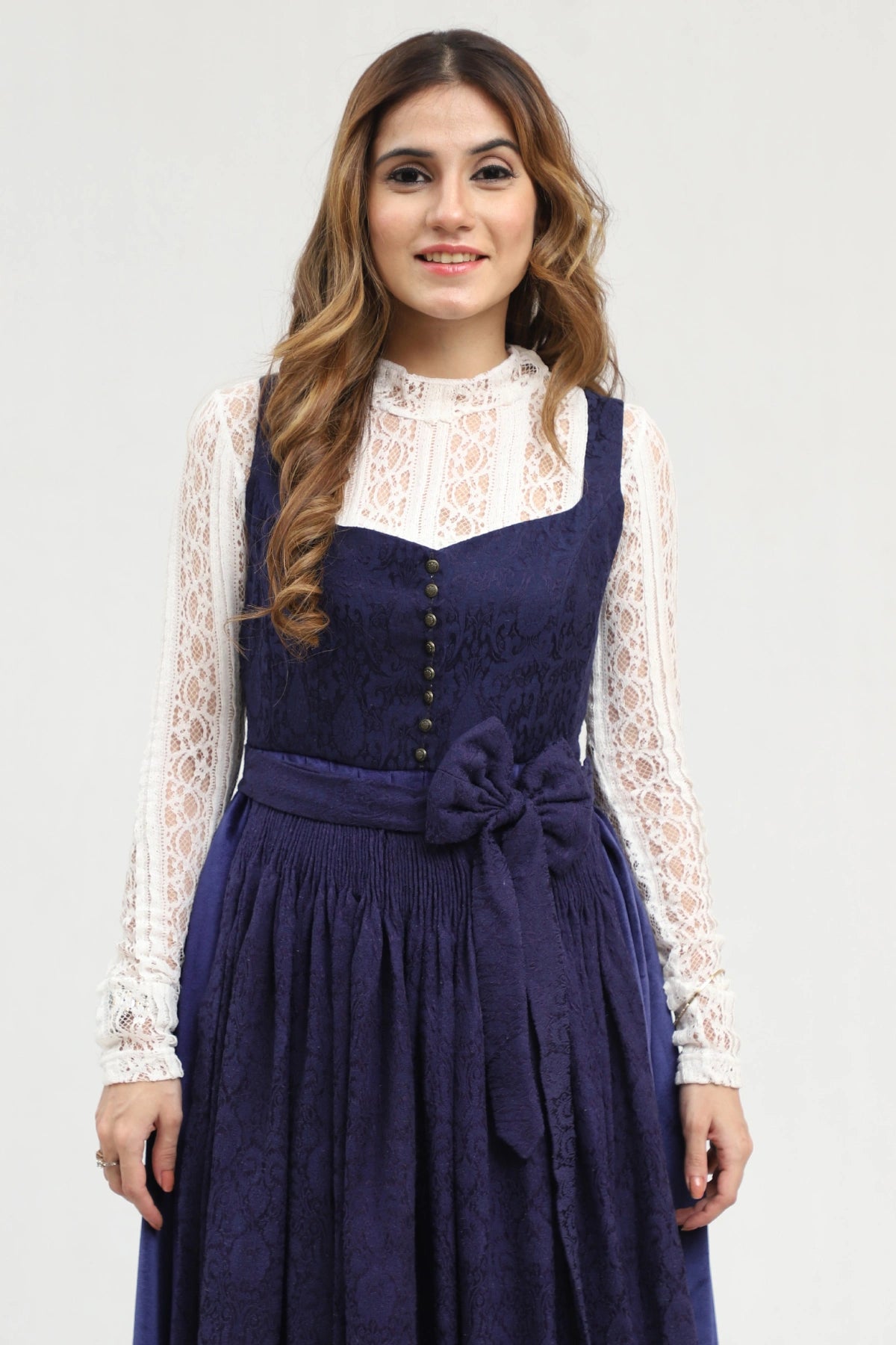 Charming Blue Traditional Dirndl Bavarian Style