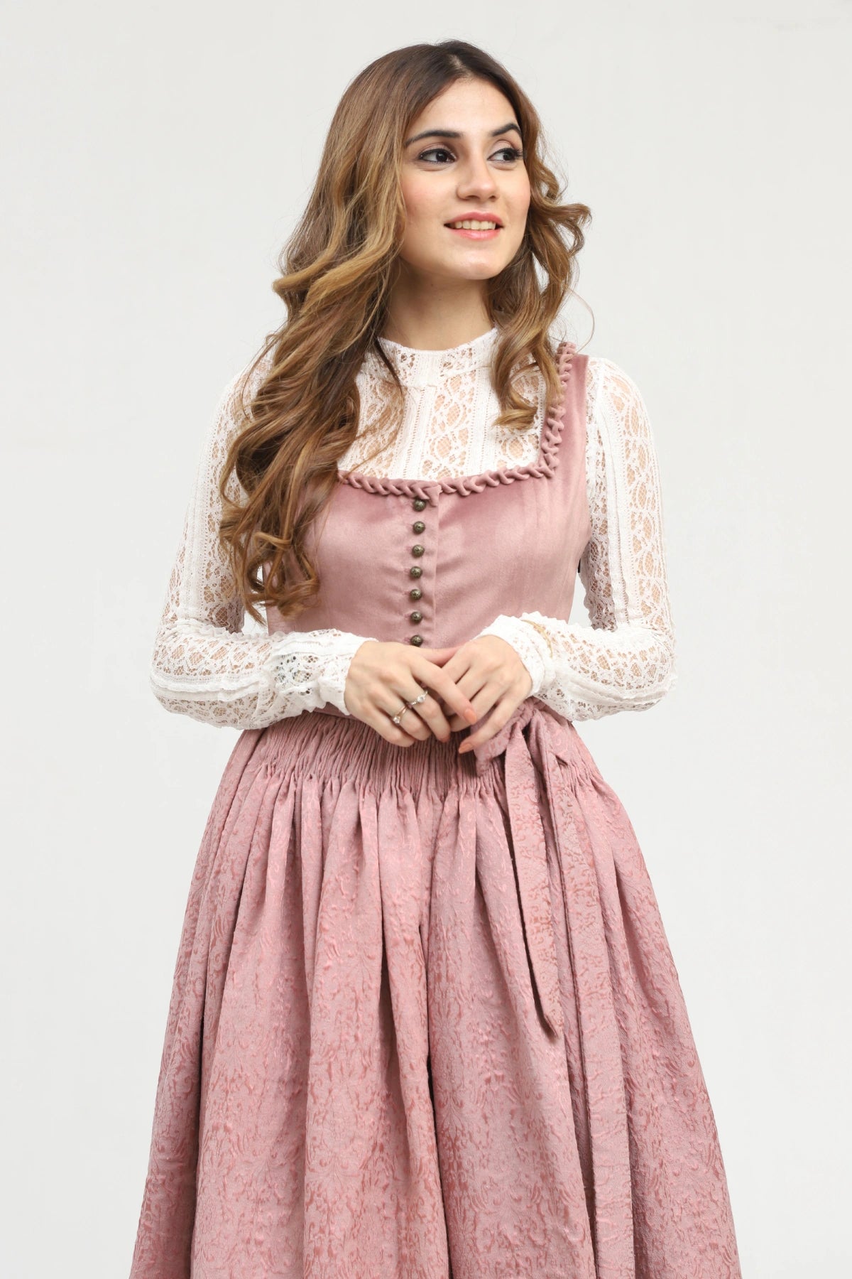 Lovely Light Purple Dirndl Timeless Bavarian Elegance