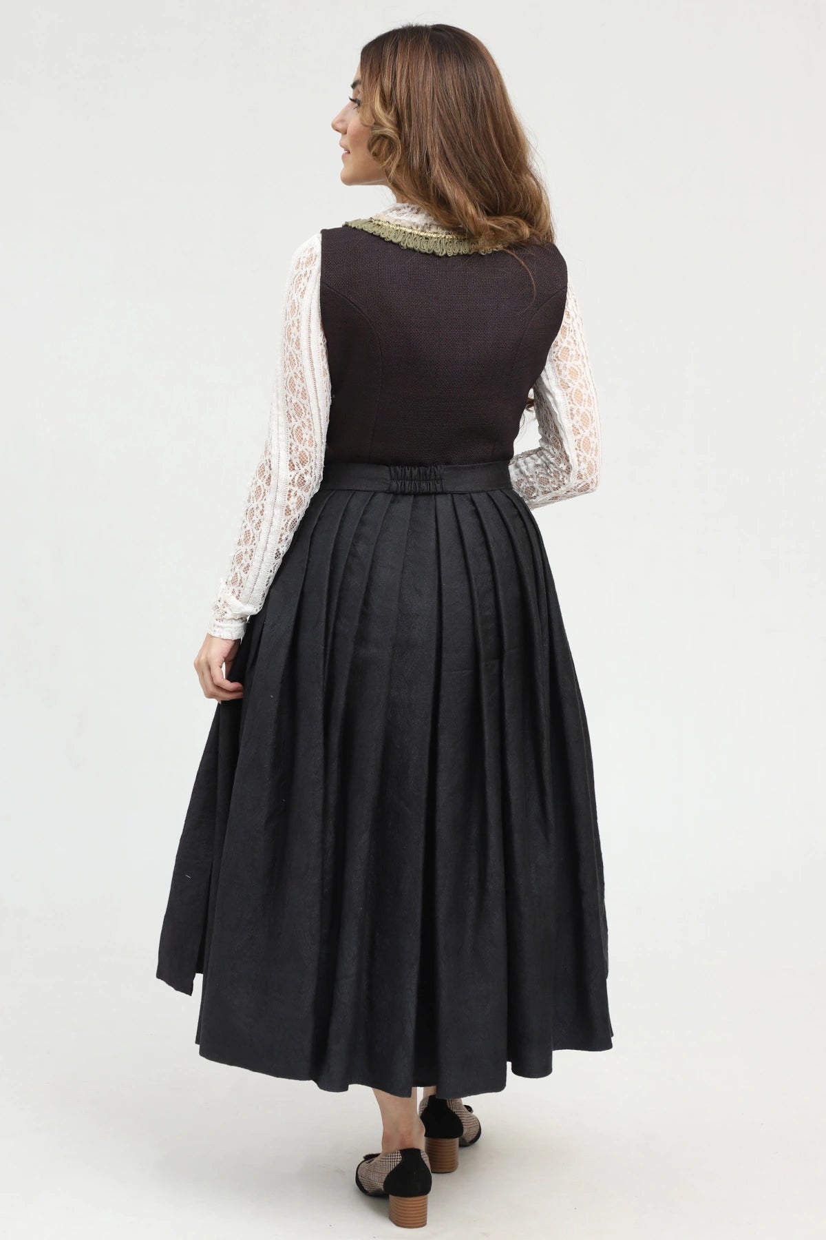 Radiant Black Standout Bavarian Dirndl