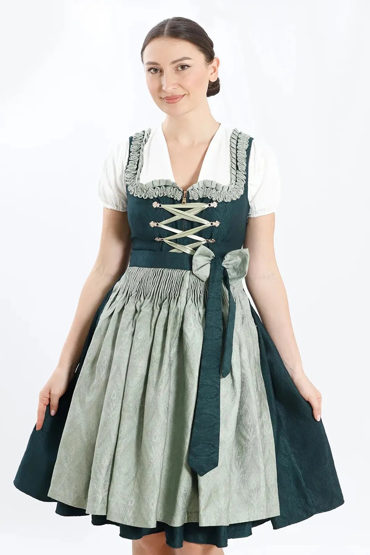 Luxury Meadow Green Dirndl