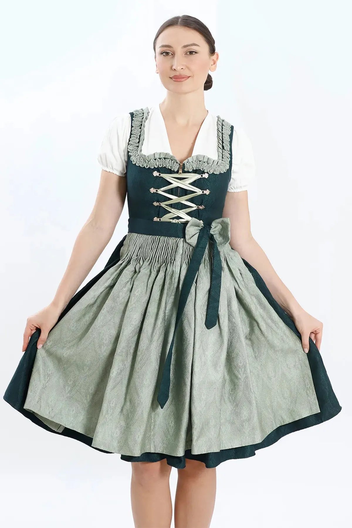 Luxury Meadow Green Dirndl