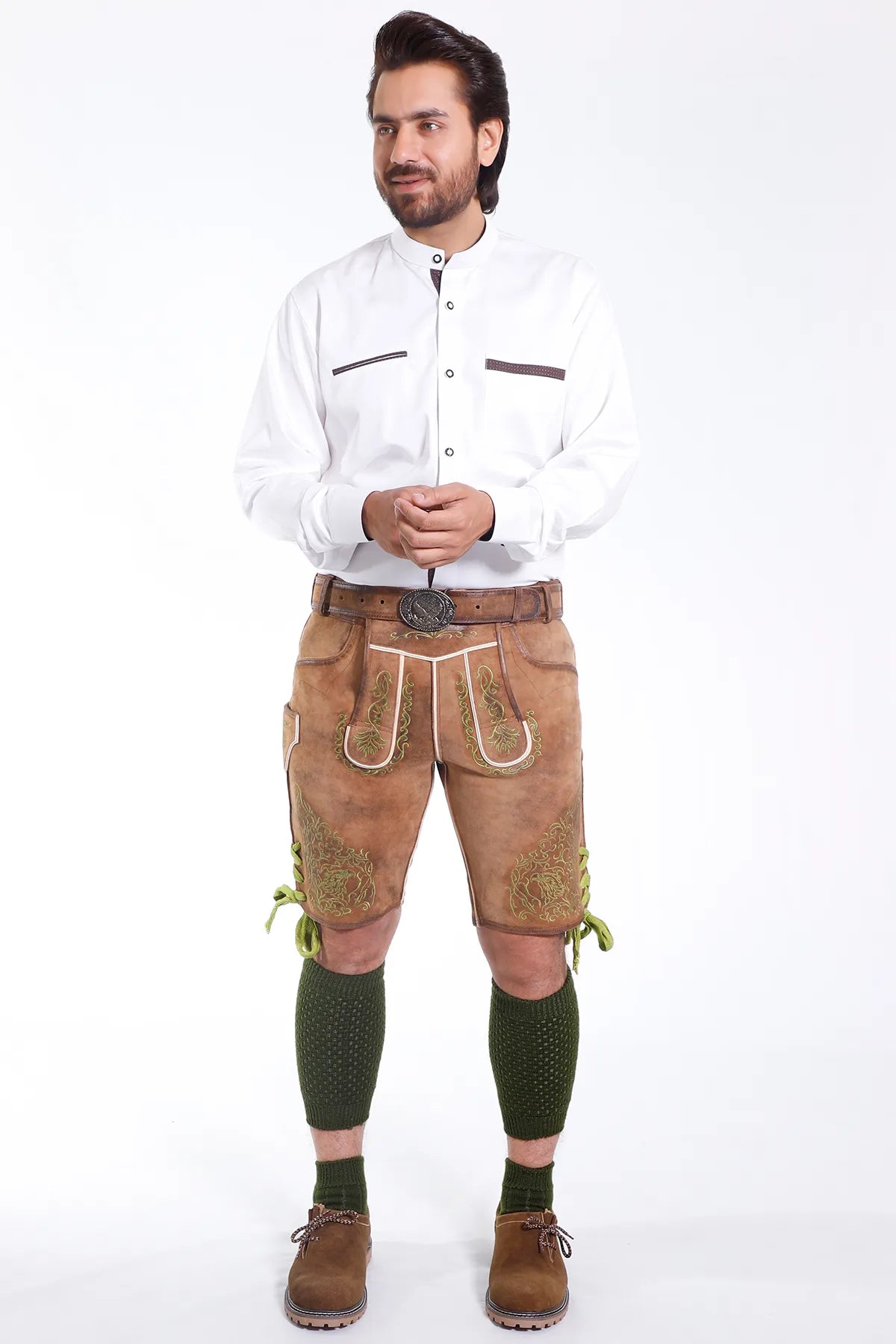 Authentic Lederhosen for Men with matching Belt
