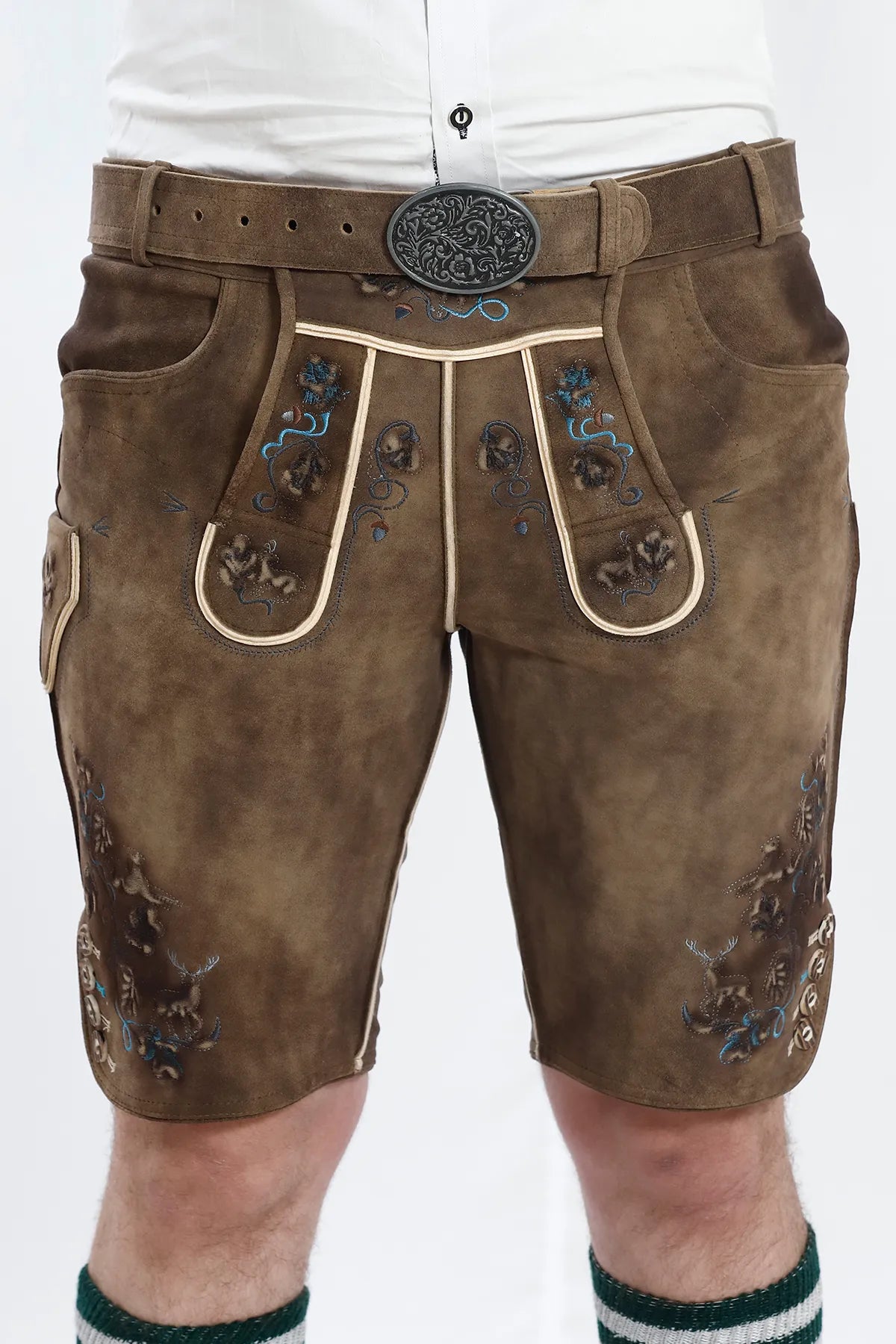 Dapper Celebratory Mens Lederhosen Attire Oktoberfest Outfit Sets