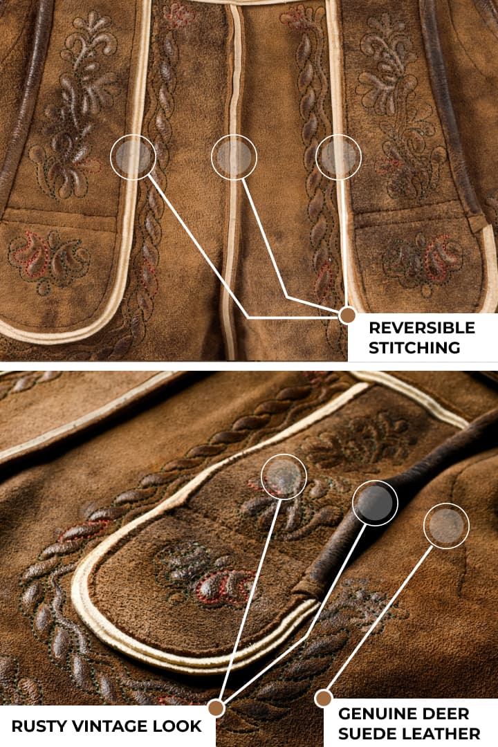 Timeless Lederhosen Mens Outfit German Craftsmanship Oktoberfest Outfit Sets