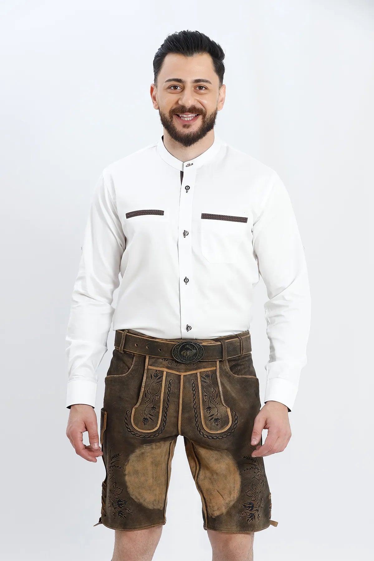 Authentic Lederhosen Men in Vintage Black