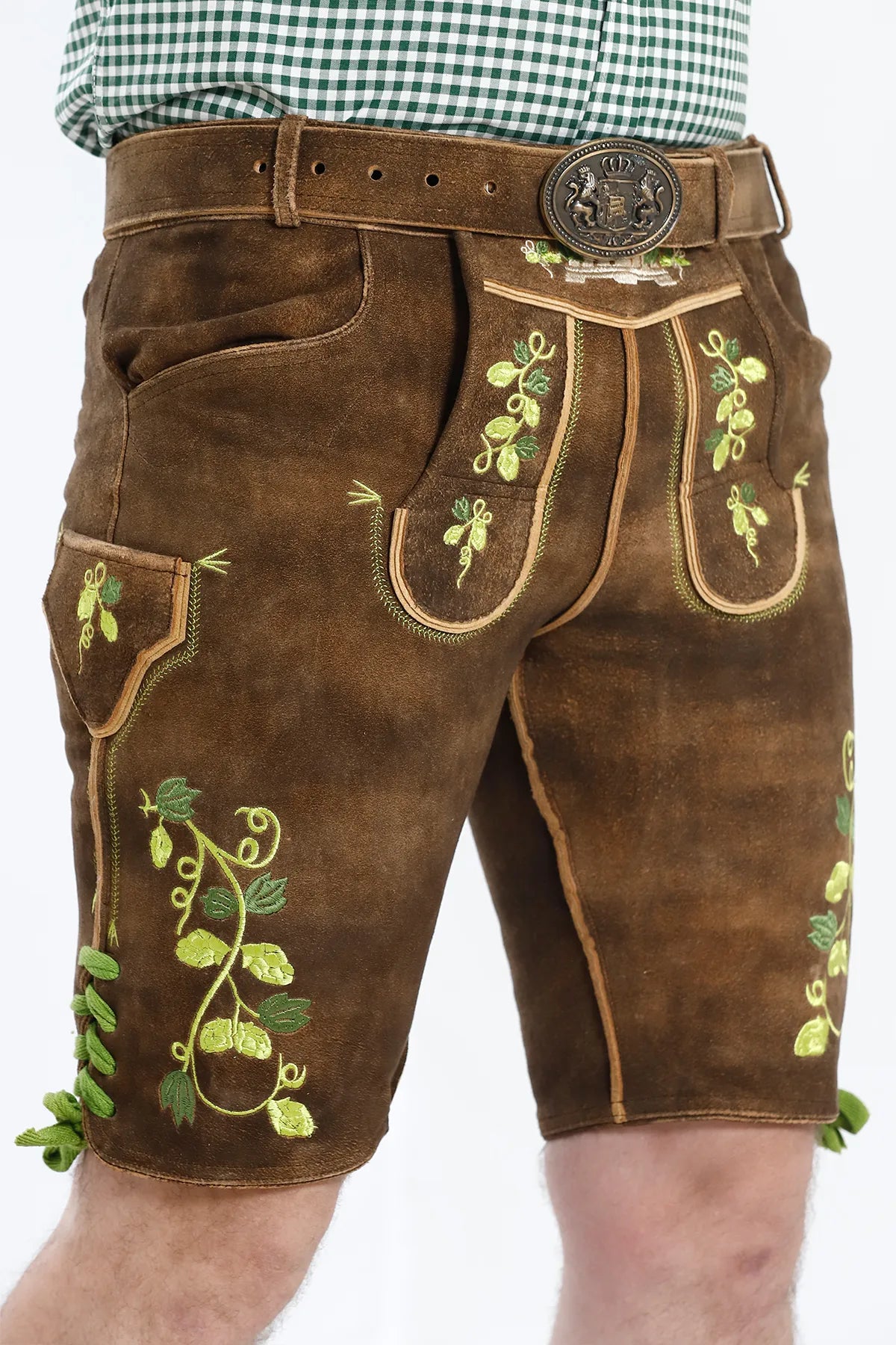 Lederhosen Men with Closeup Details