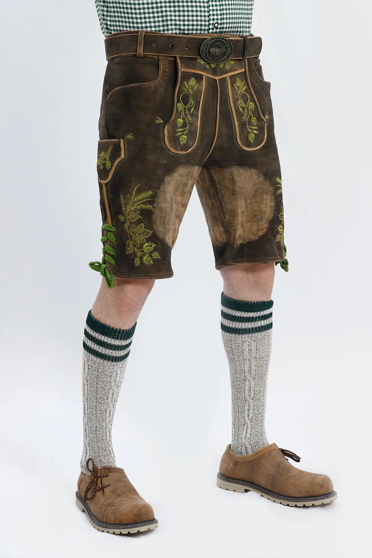 Traditional Lederhosen Men Raw Brown