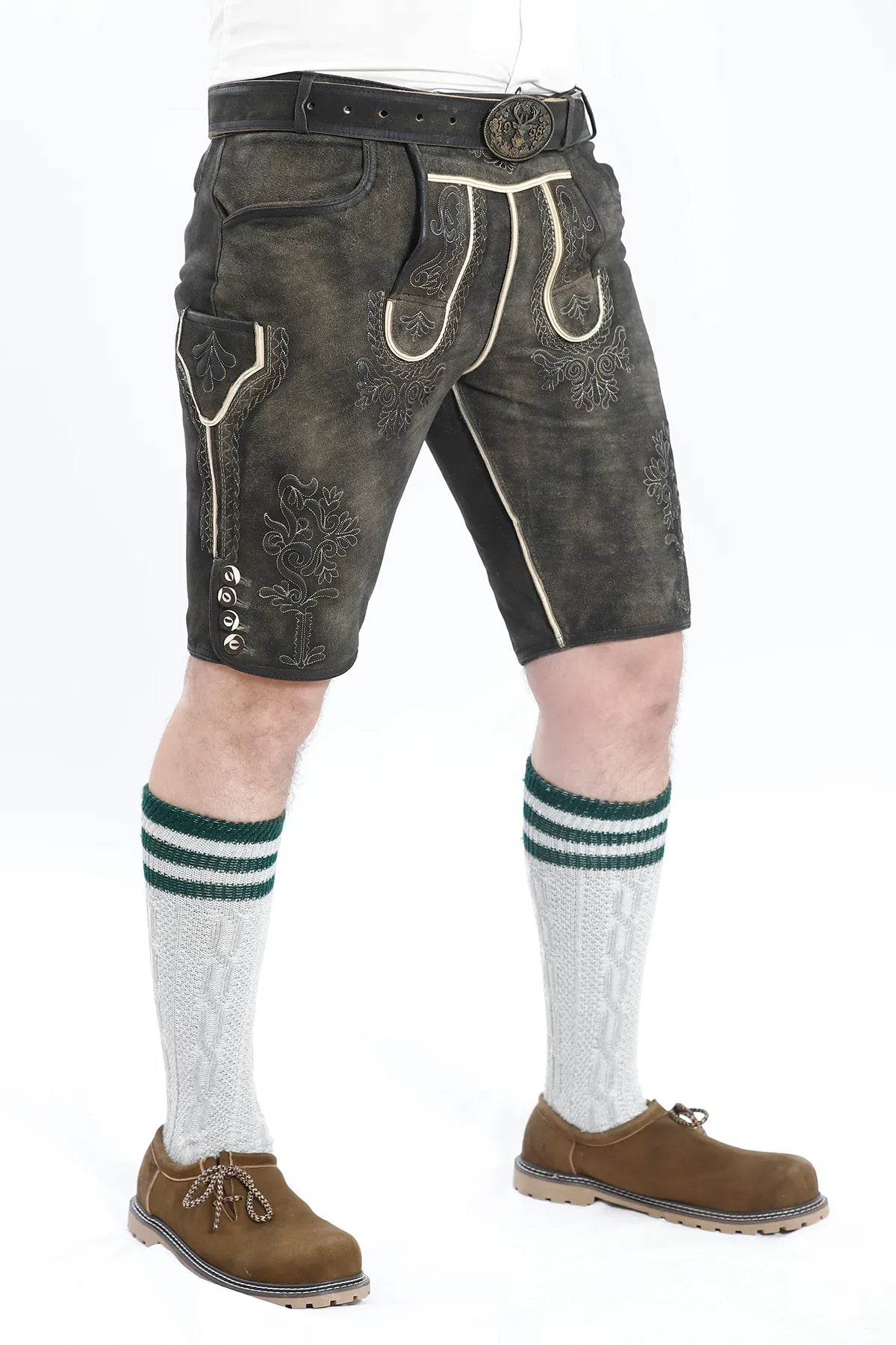 Traditional Lederhosen Men Outfit Onyx Black