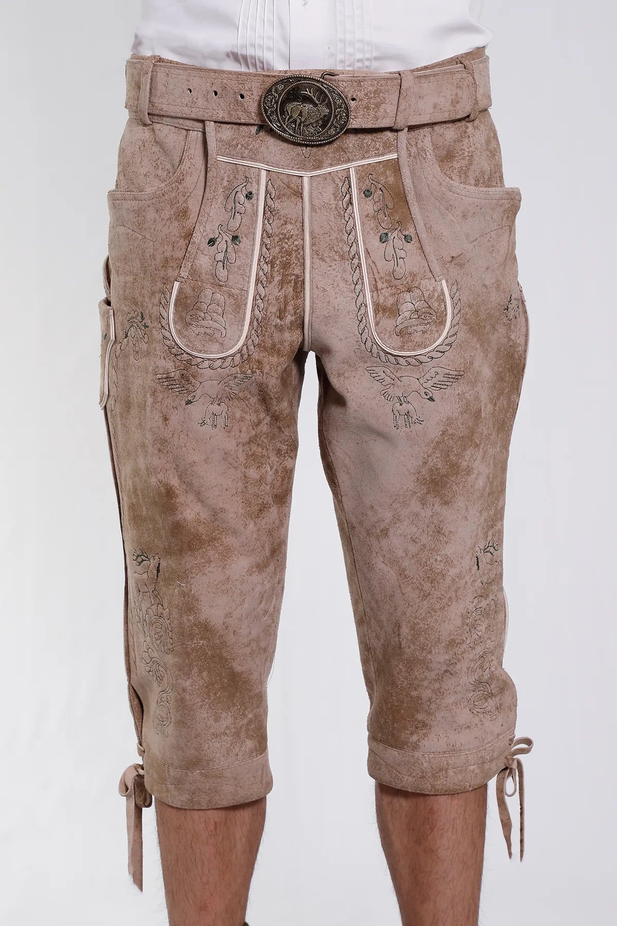 Lederhosen Men Knee Length Shorts