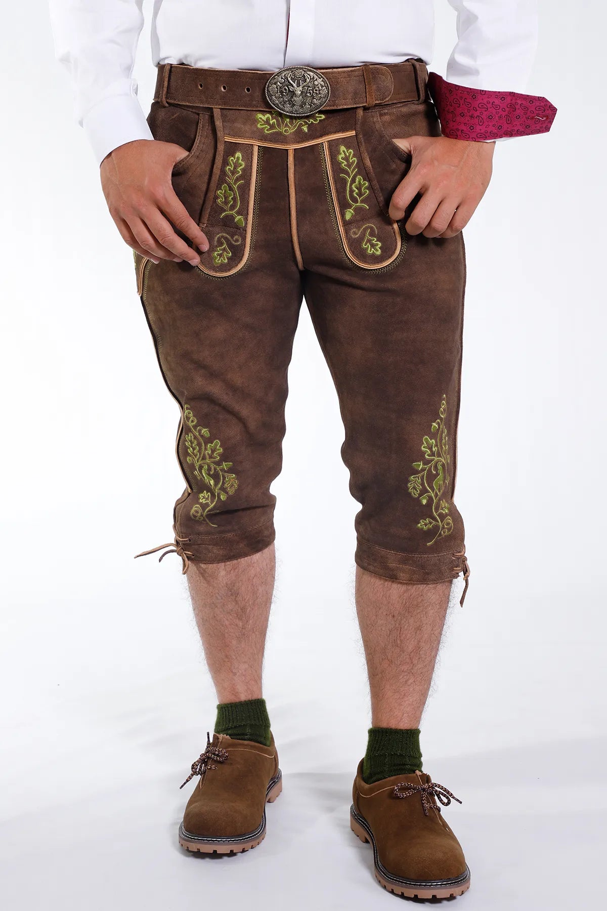 Knee Length Lederhosen for Men