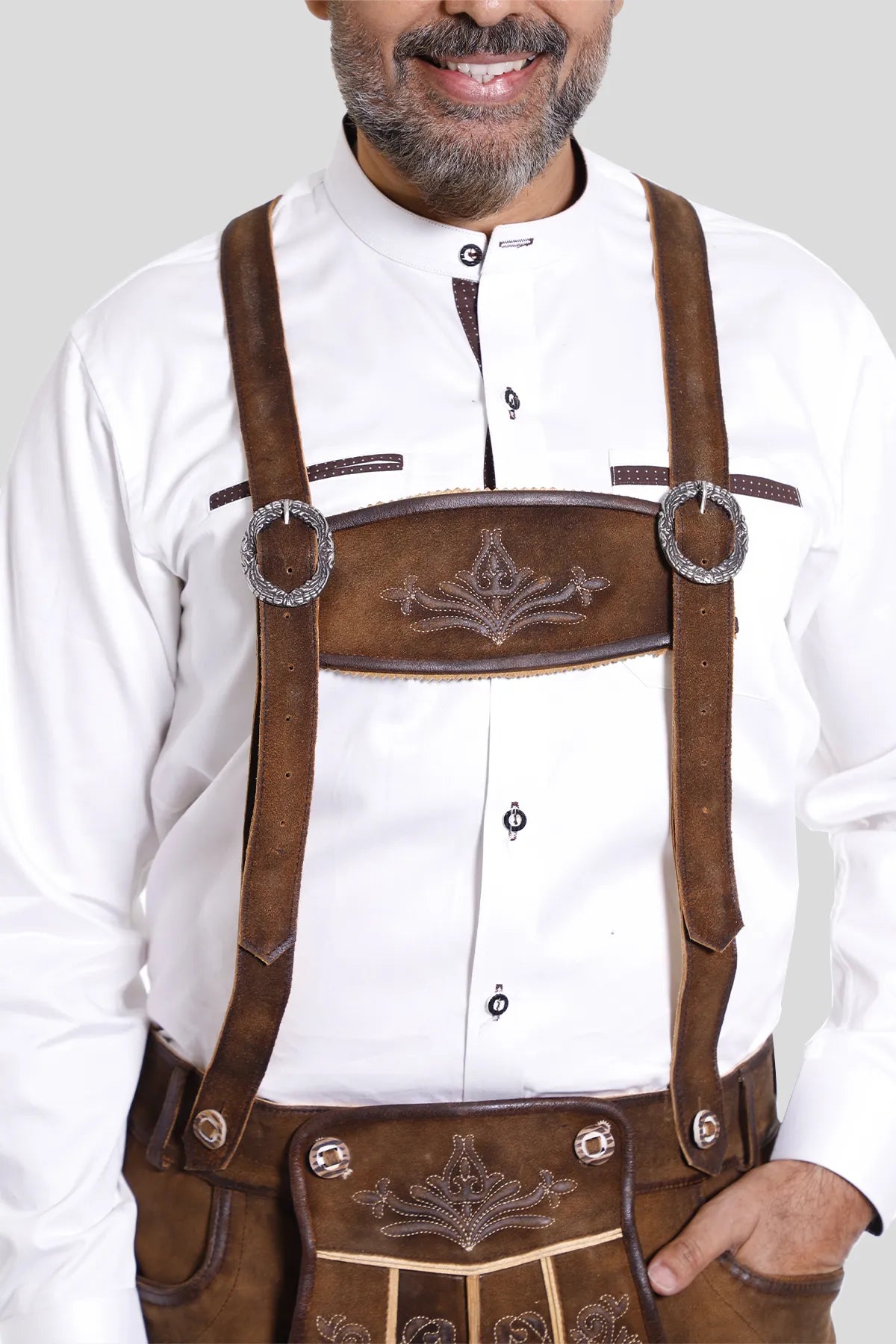 Traditional Lederhosen men Suspenders