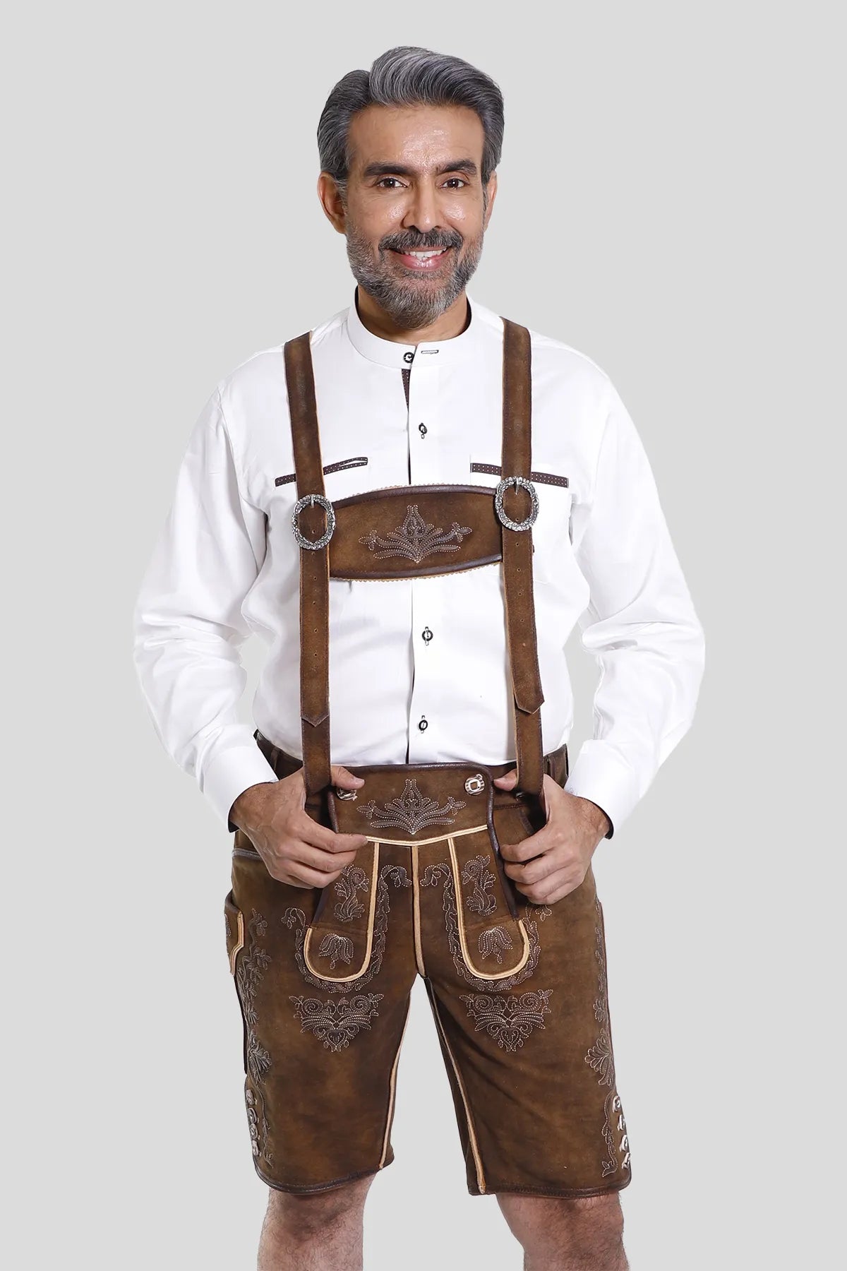 Traditional Lederhosen men Suspenders