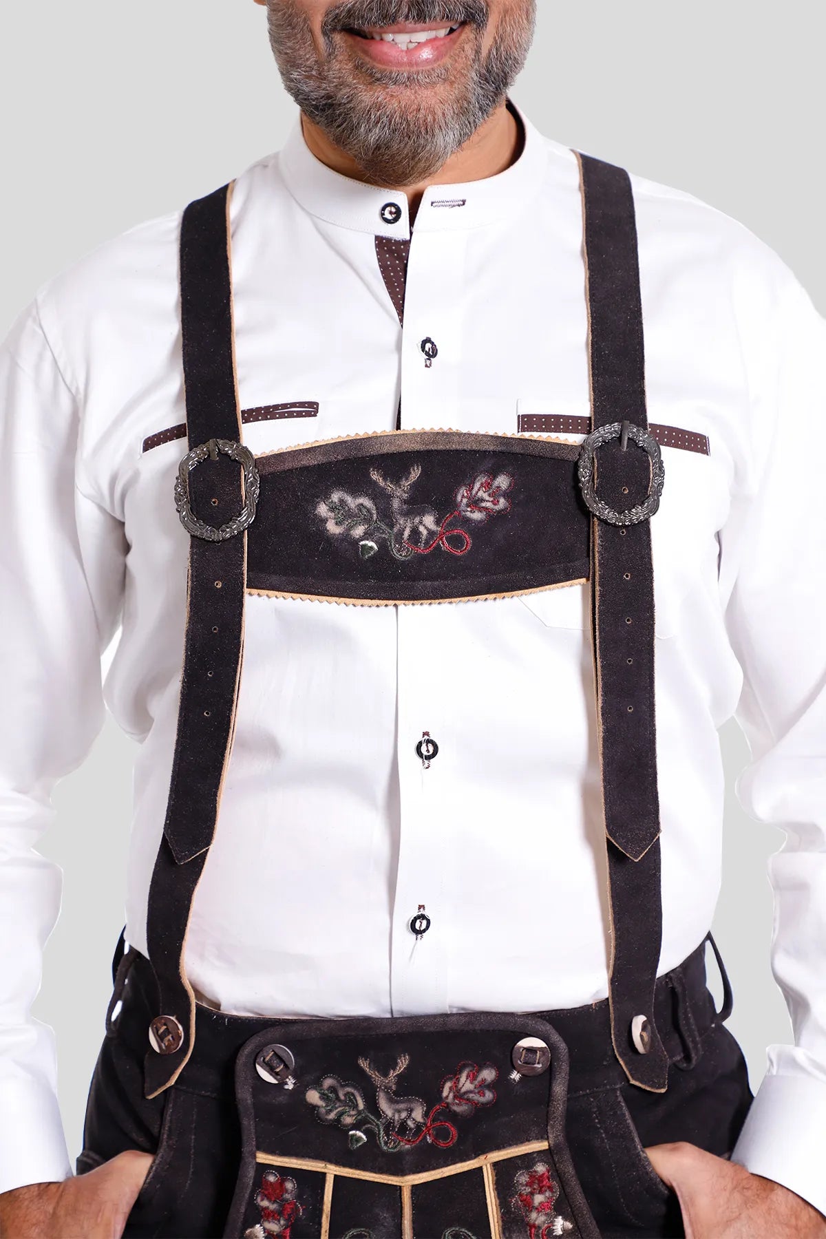 Traditional Lederhosen men Suspenders