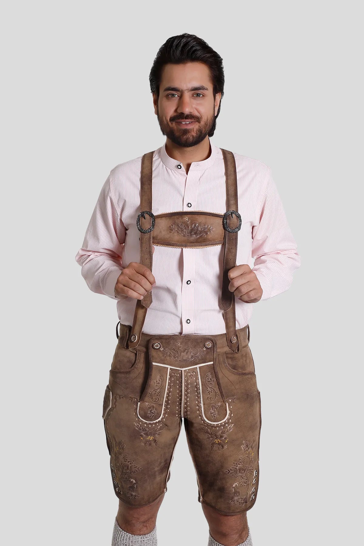 Traditional Lederhosen Men Suspenders