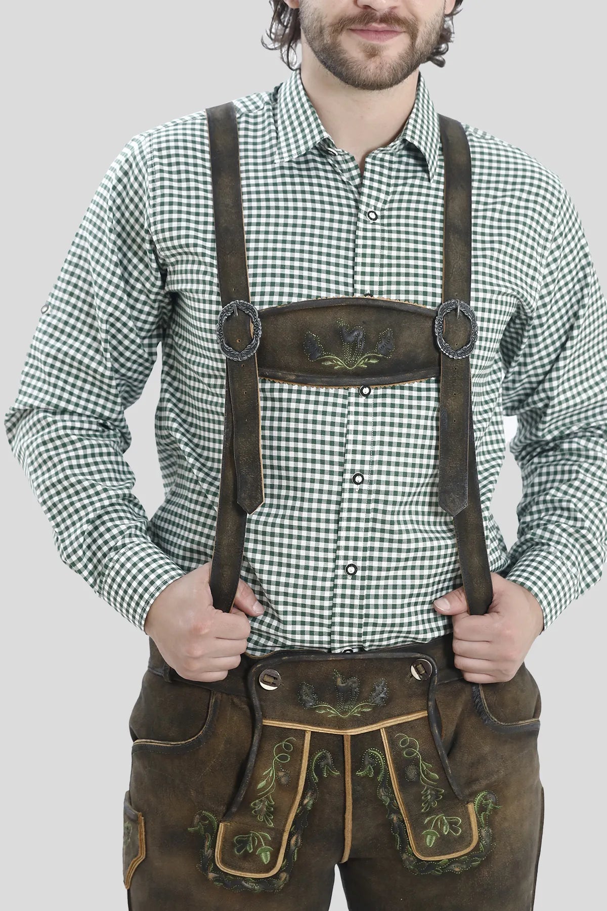 Traditional Lederhosen Men Suspenders