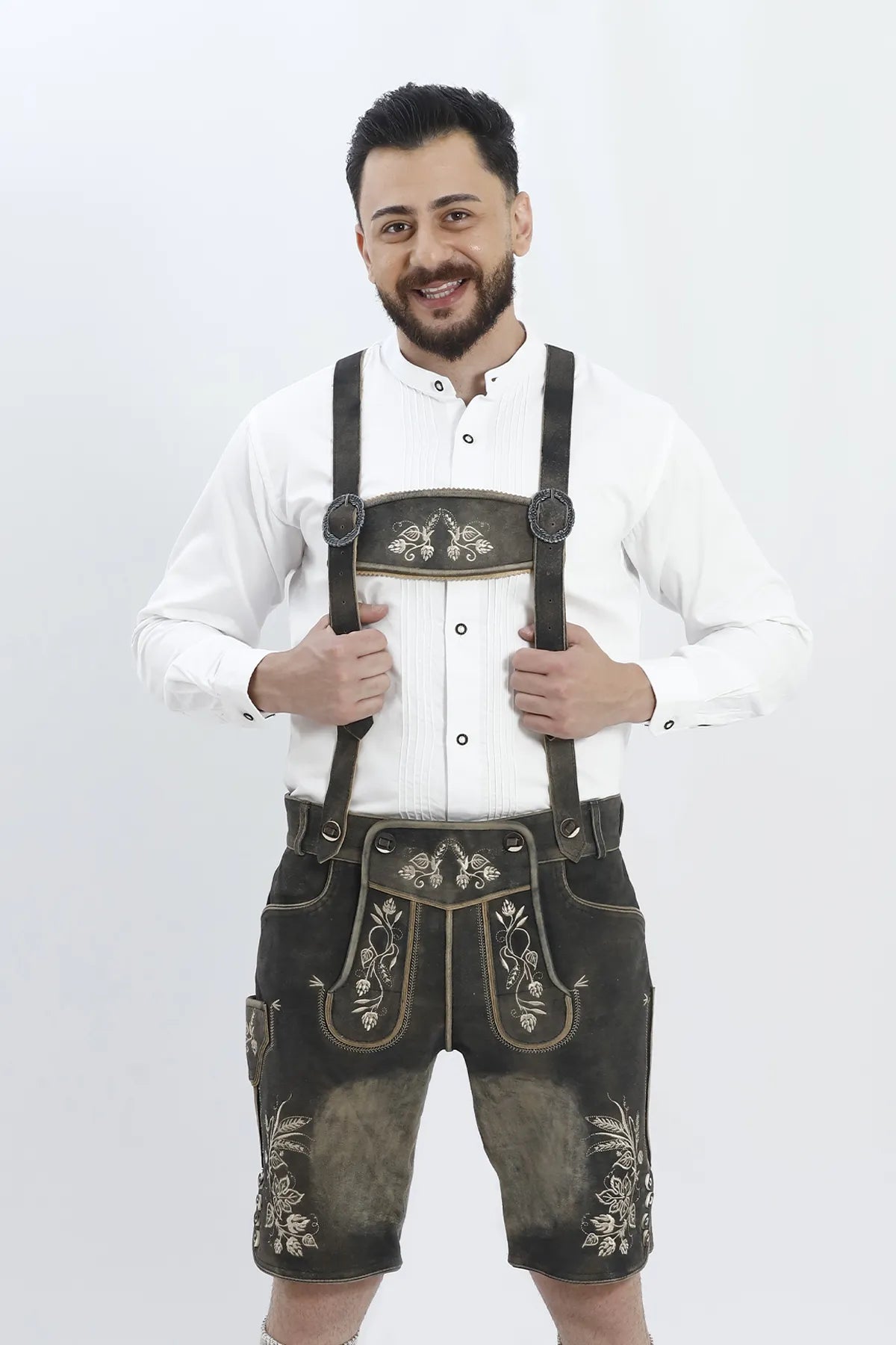 Traditional Lederhosen Men Suspenders