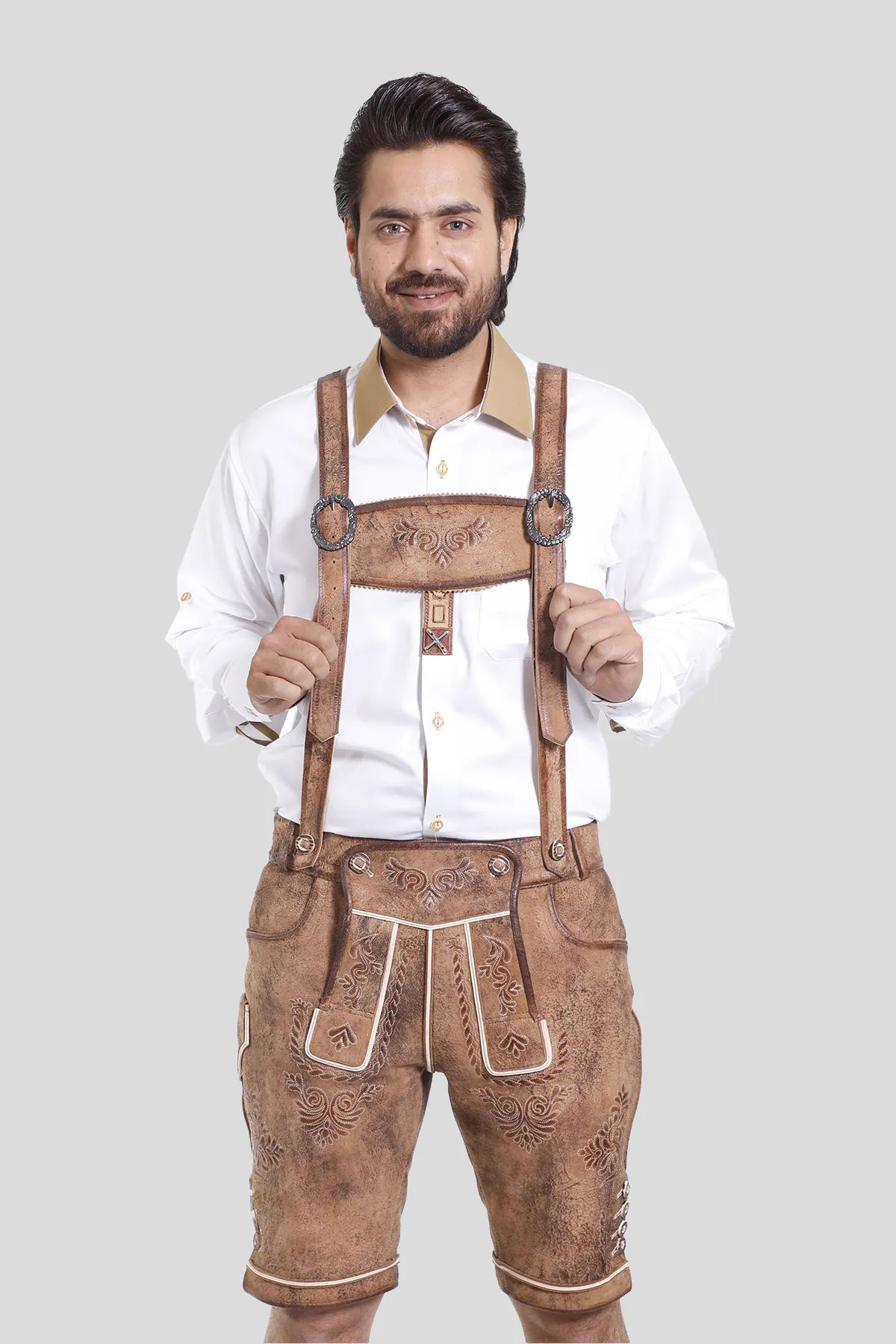 Traditional Lederhosen Men Suspenders