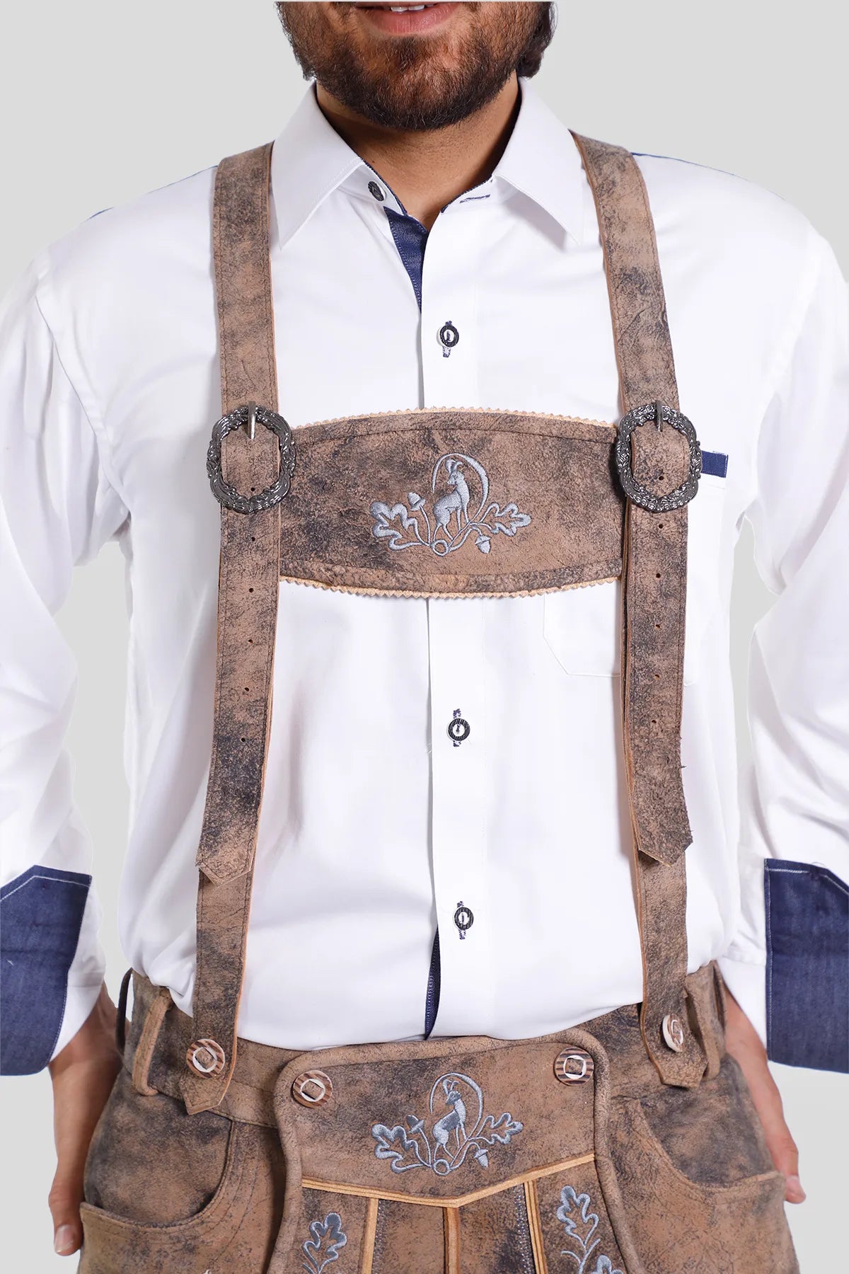 Traditional Lederhosen Men Suspenders