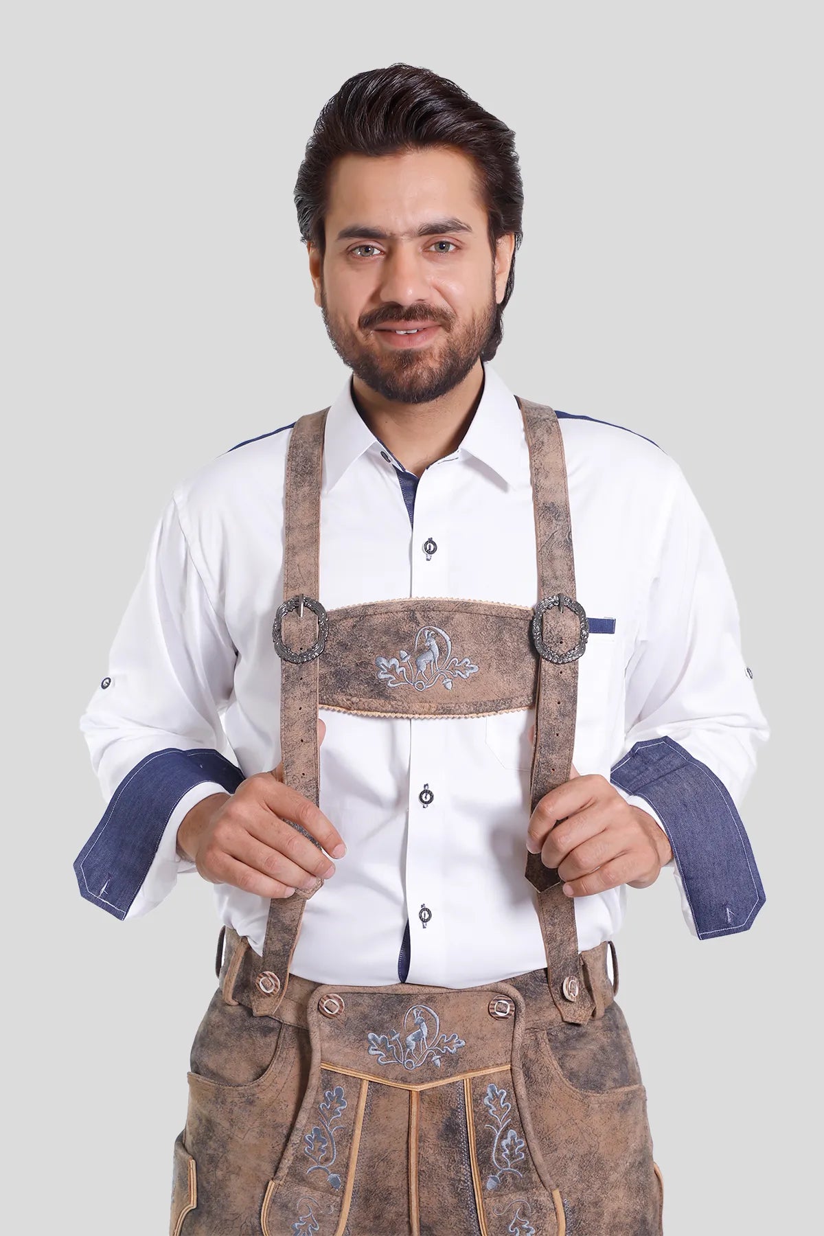 Traditional Lederhosen Men Suspenders