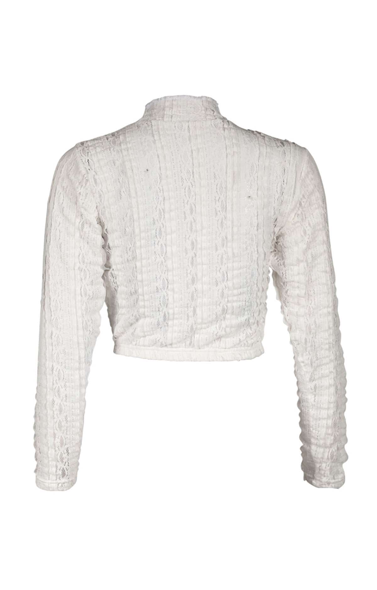 Flirty Elegance White Dirndl Blouse