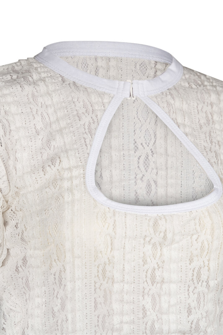 Sensational White Women's Dirndl Blouse