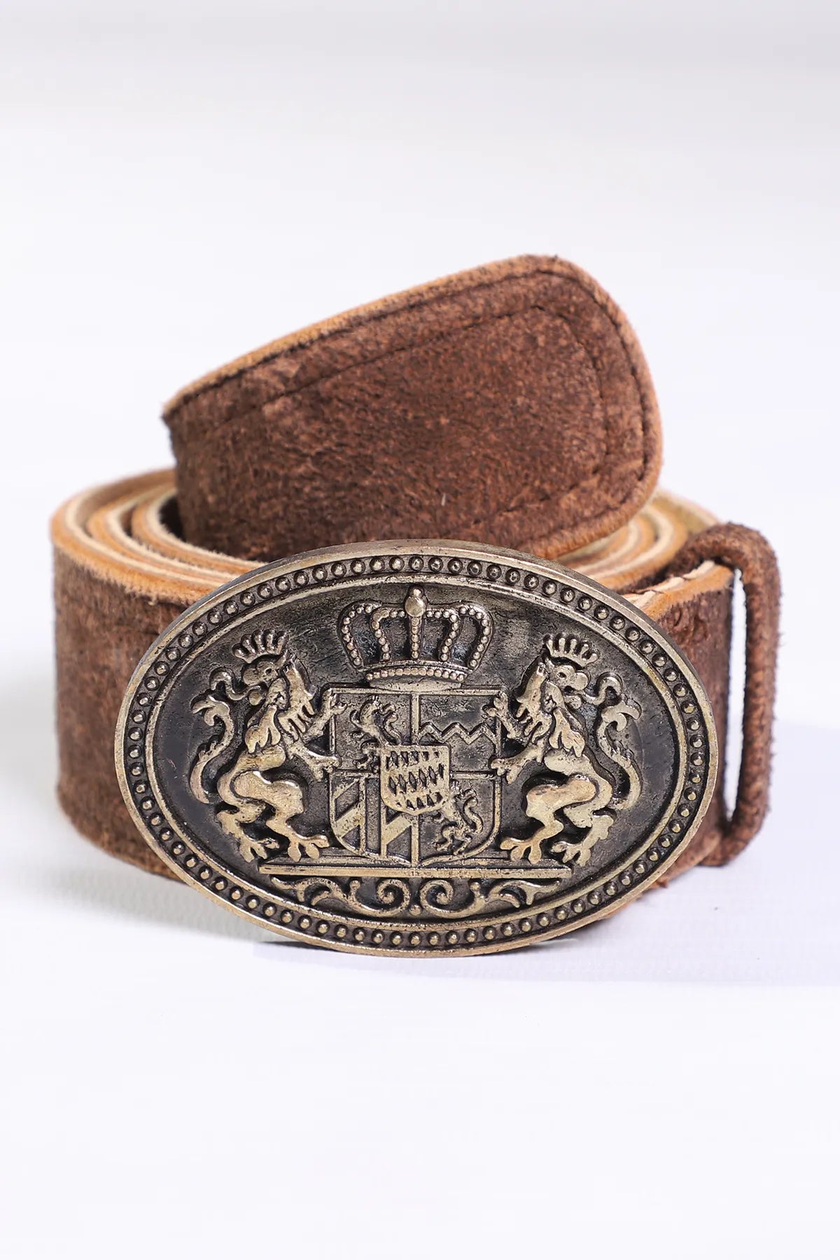 Authentic Real Brown Trachten Lederhosen Belt