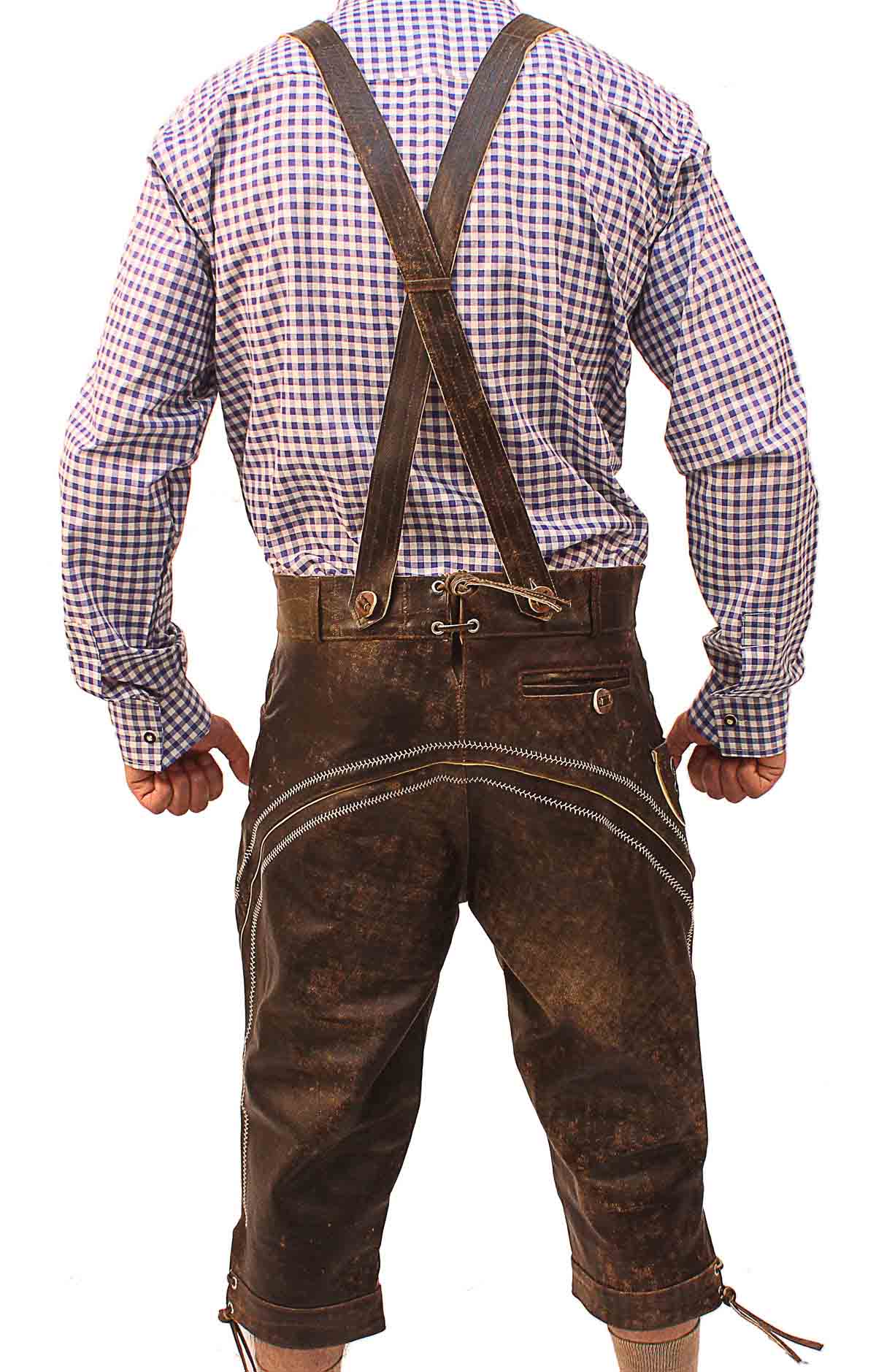 Bundhosen Knee Length Trousers Wild Brown