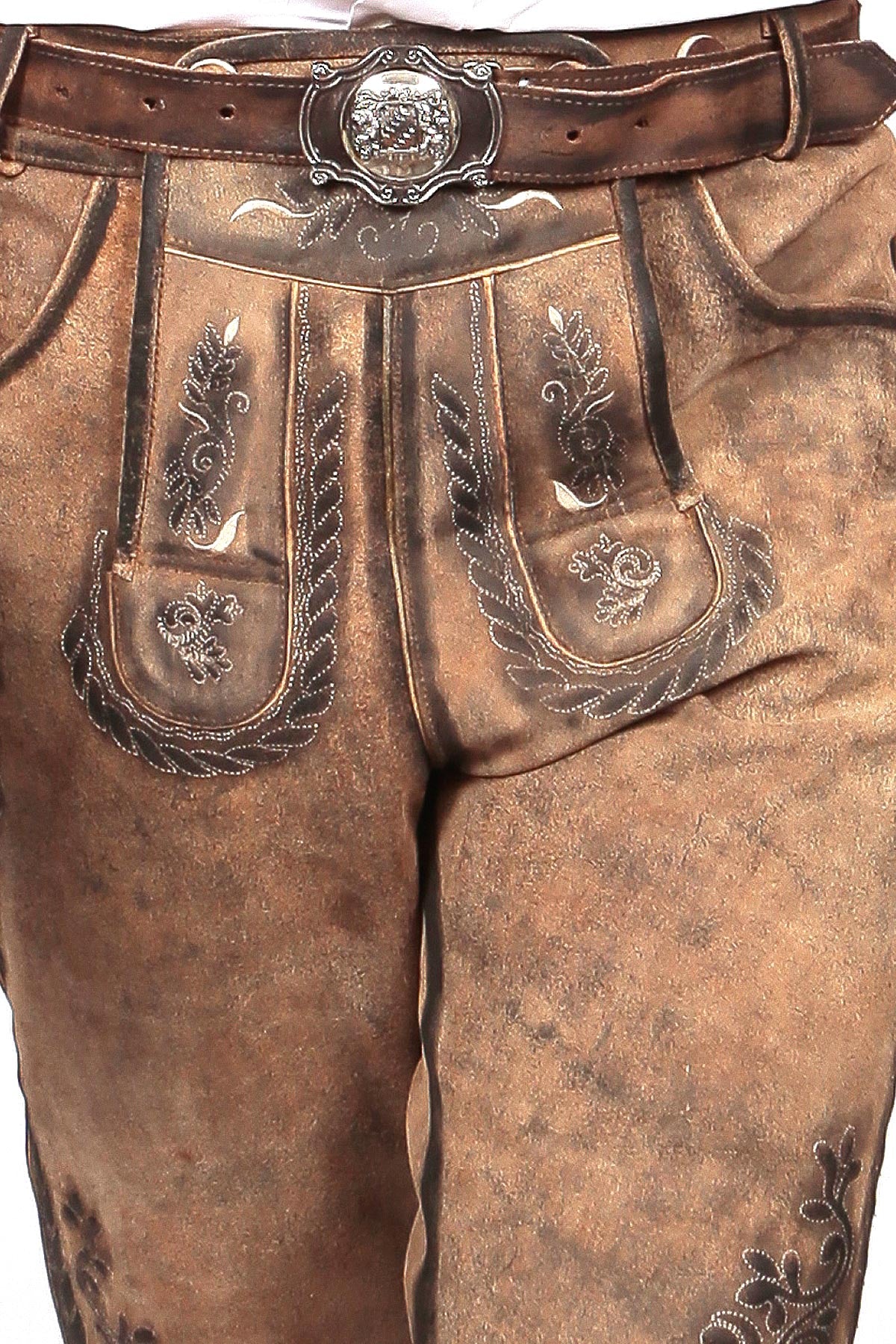 Bavarian Classic Long Bundhosen Brown