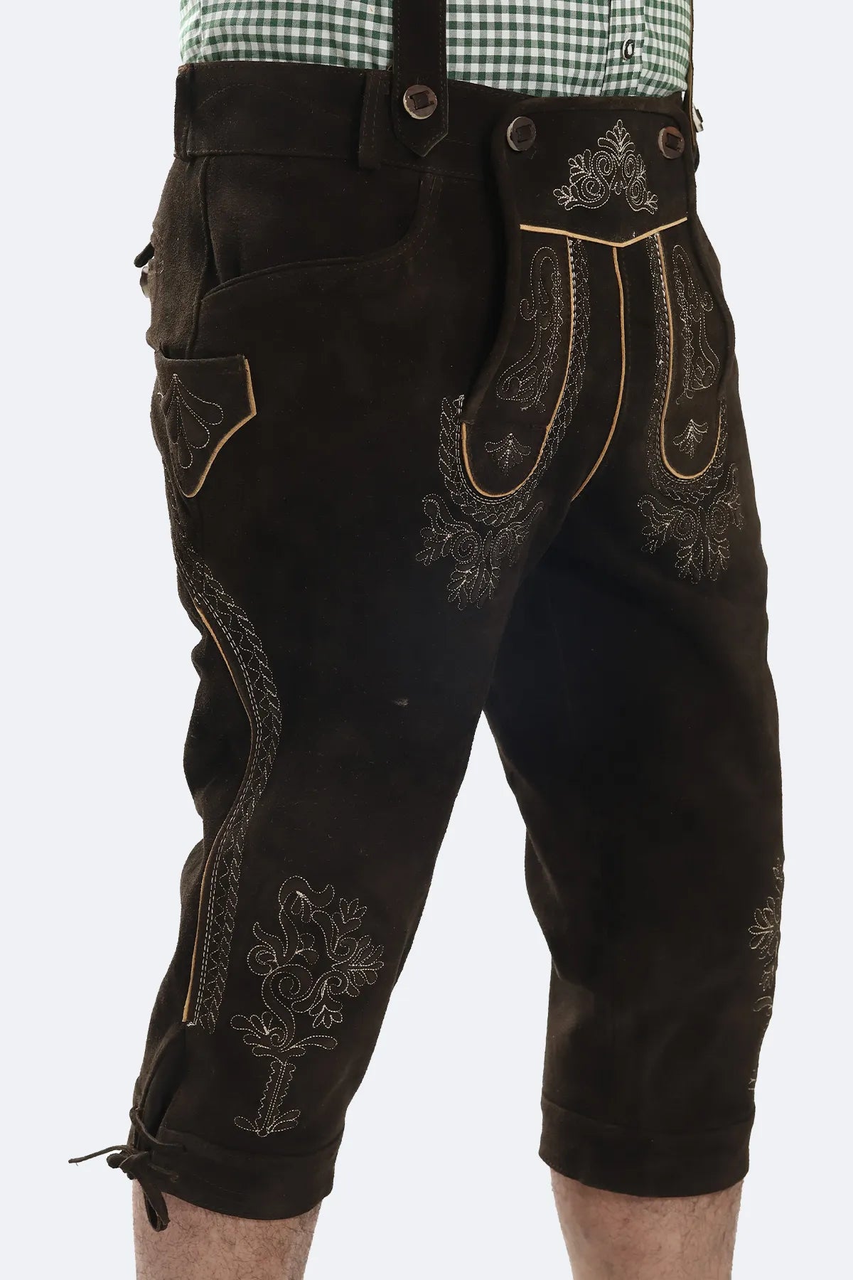 Deep Brown Bavarian Bundhosen