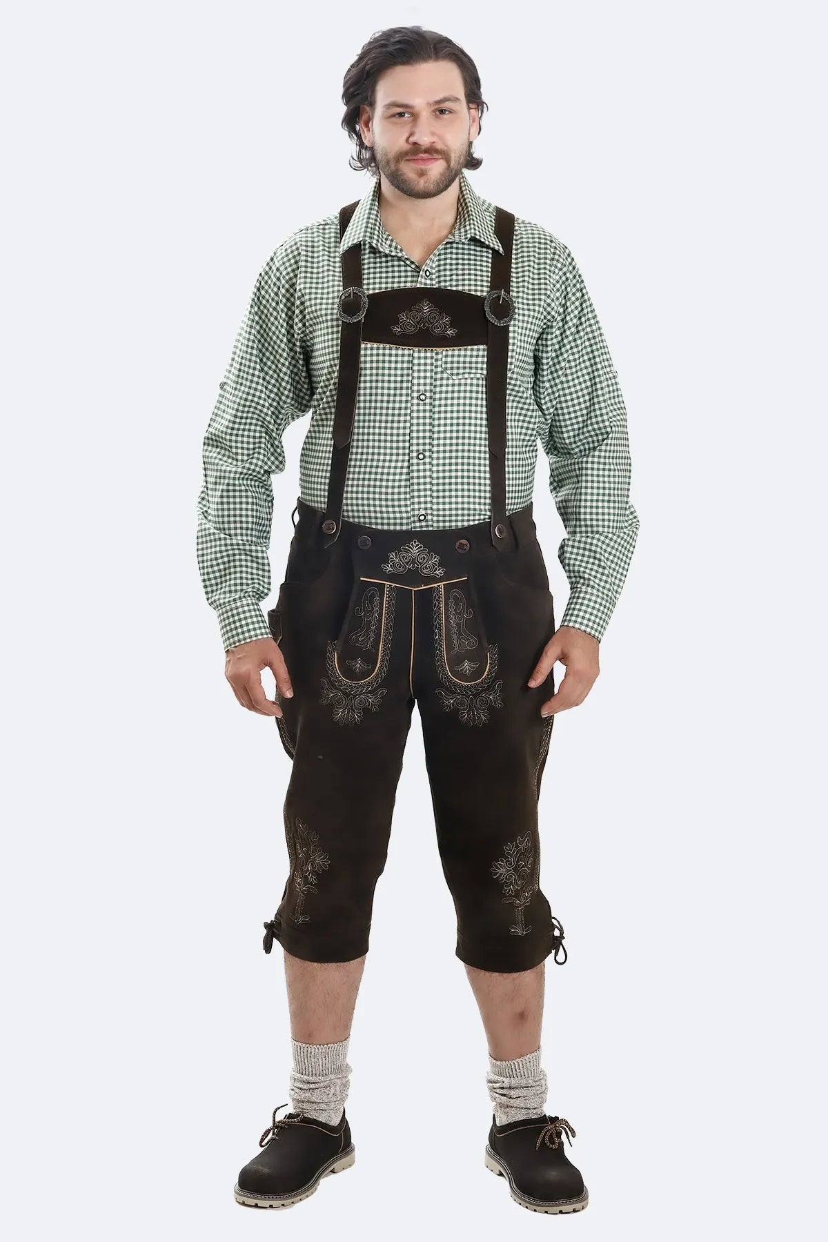 Deep Brown Bavarian Bundhosen