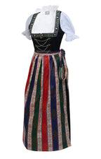German Maxi Dirndl Long Anna Black
