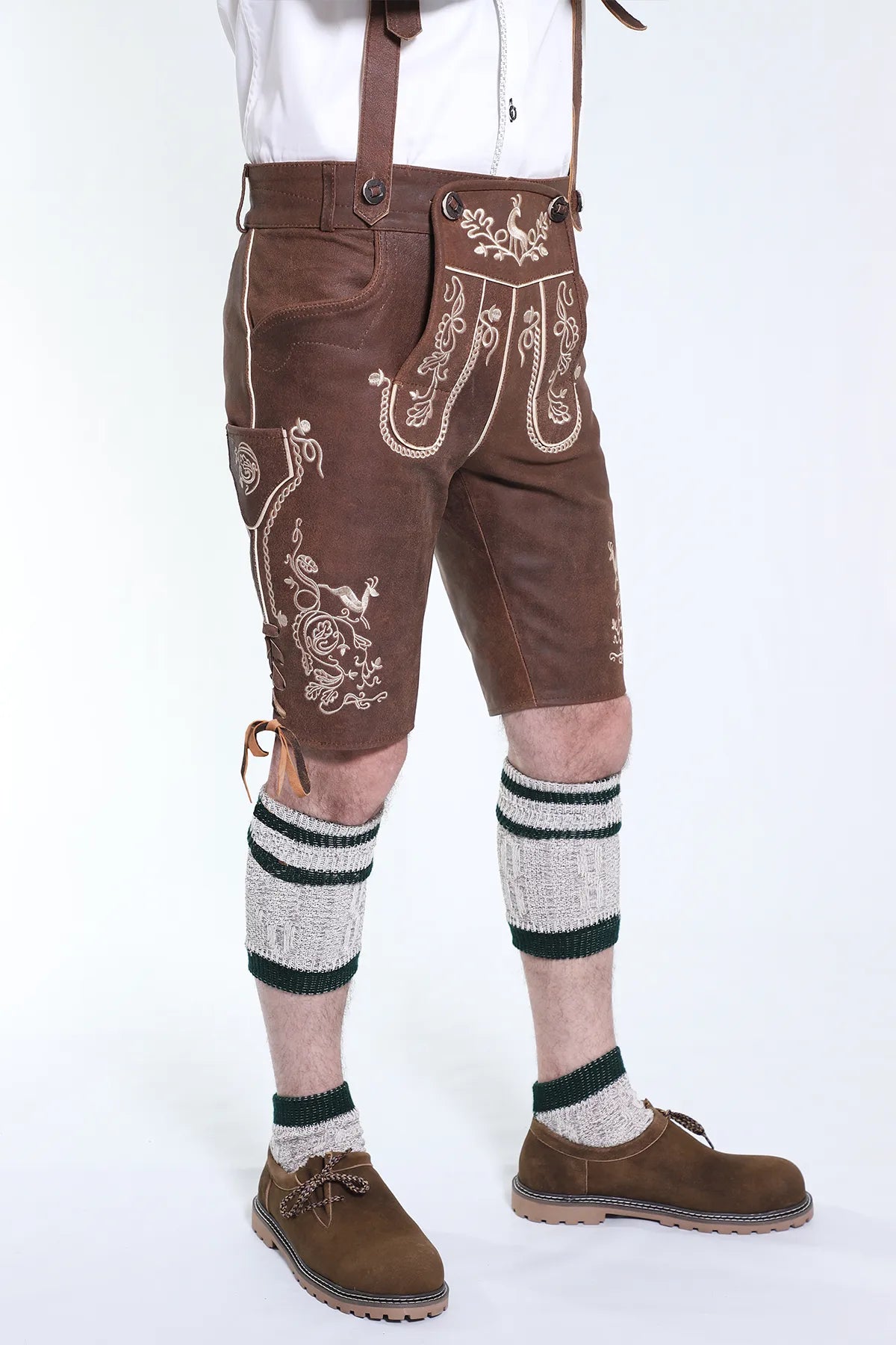 Trachten Short Lederhosen Wild Brown