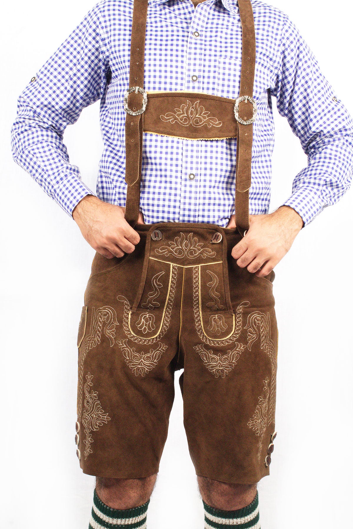 Bavarian Short Lederhosen Classic Brown