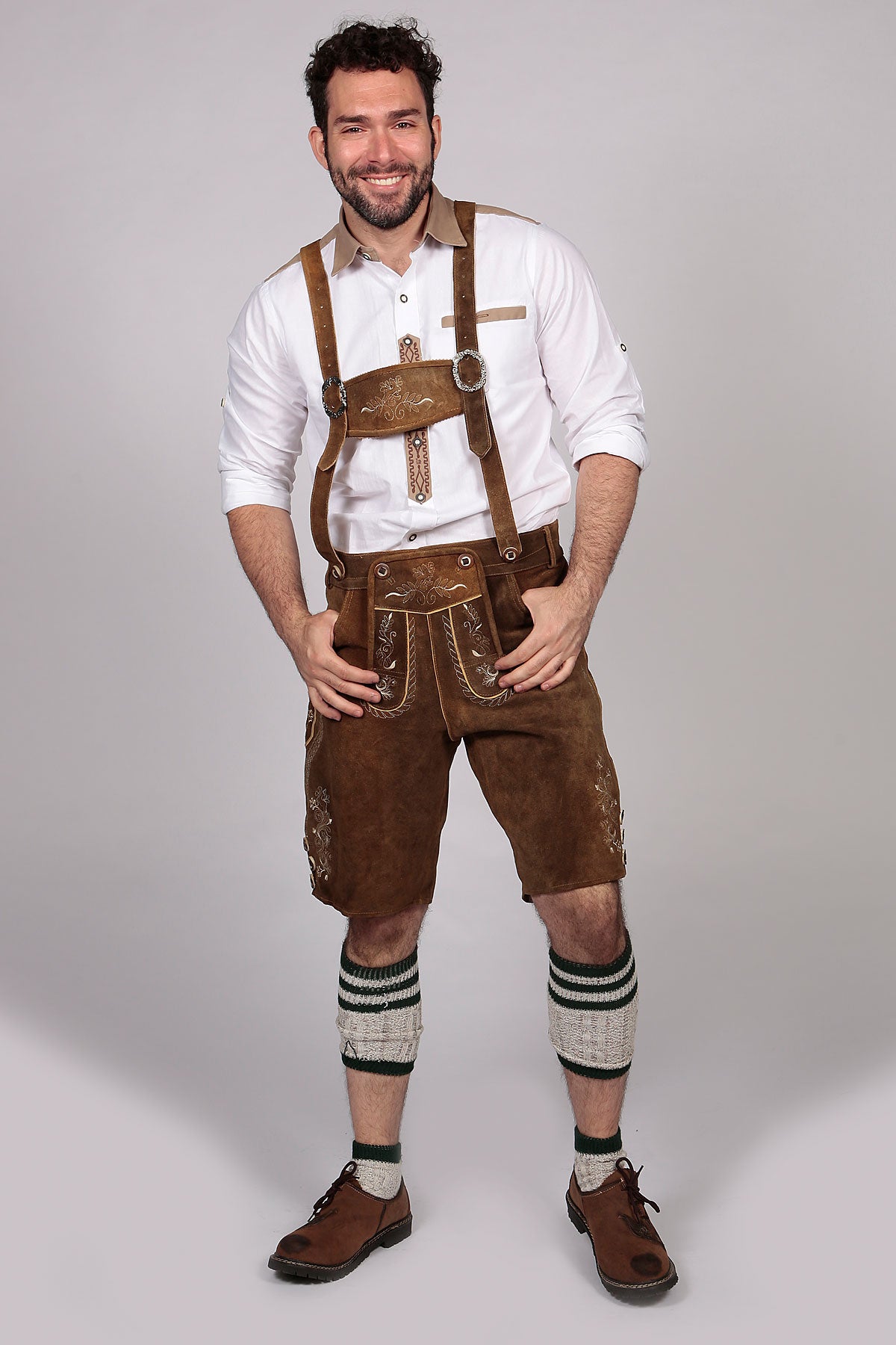 M-LED-11-1 - Brown Lederhosen