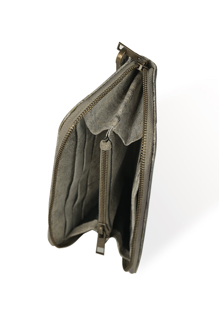 Embroidered Oktoberfest Clutch Shaded Gray