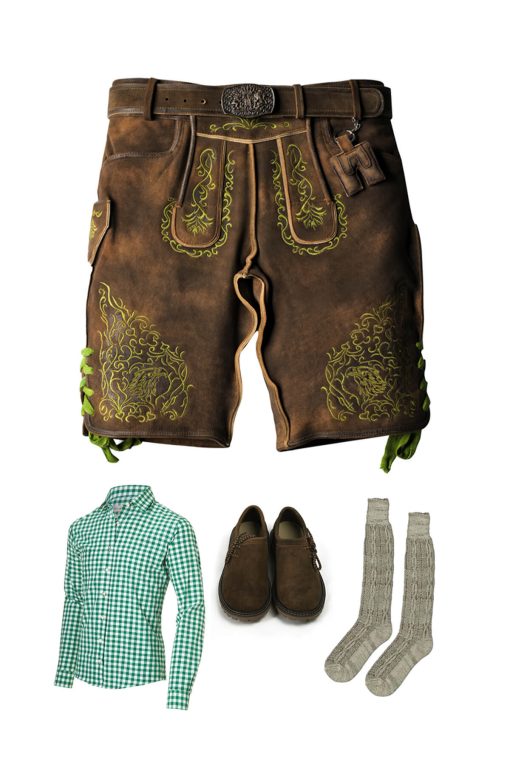 Comfortable Bavarian Lederhosen Vintage Classic Oktoberfest Outfit Sets