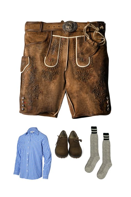 Timeless Lederhosen Mens Outfit German Craftsmanship Oktoberfest Outfit Sets